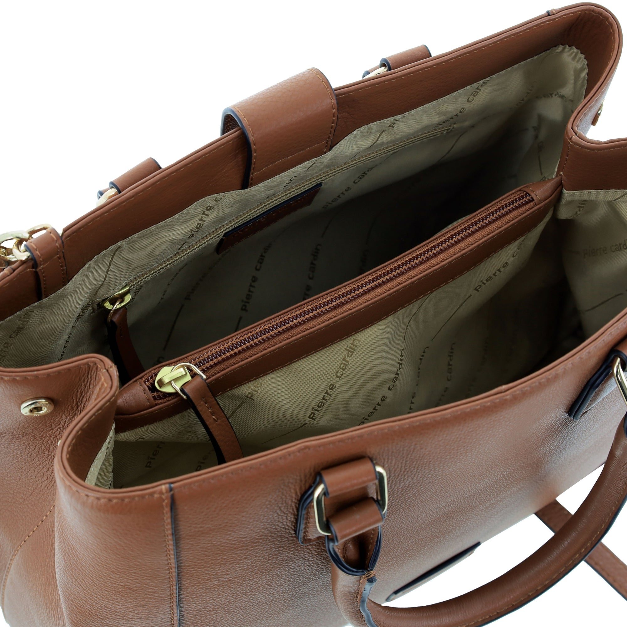 Pierre Cardin Ladies Leather Tote with Detachable Strap