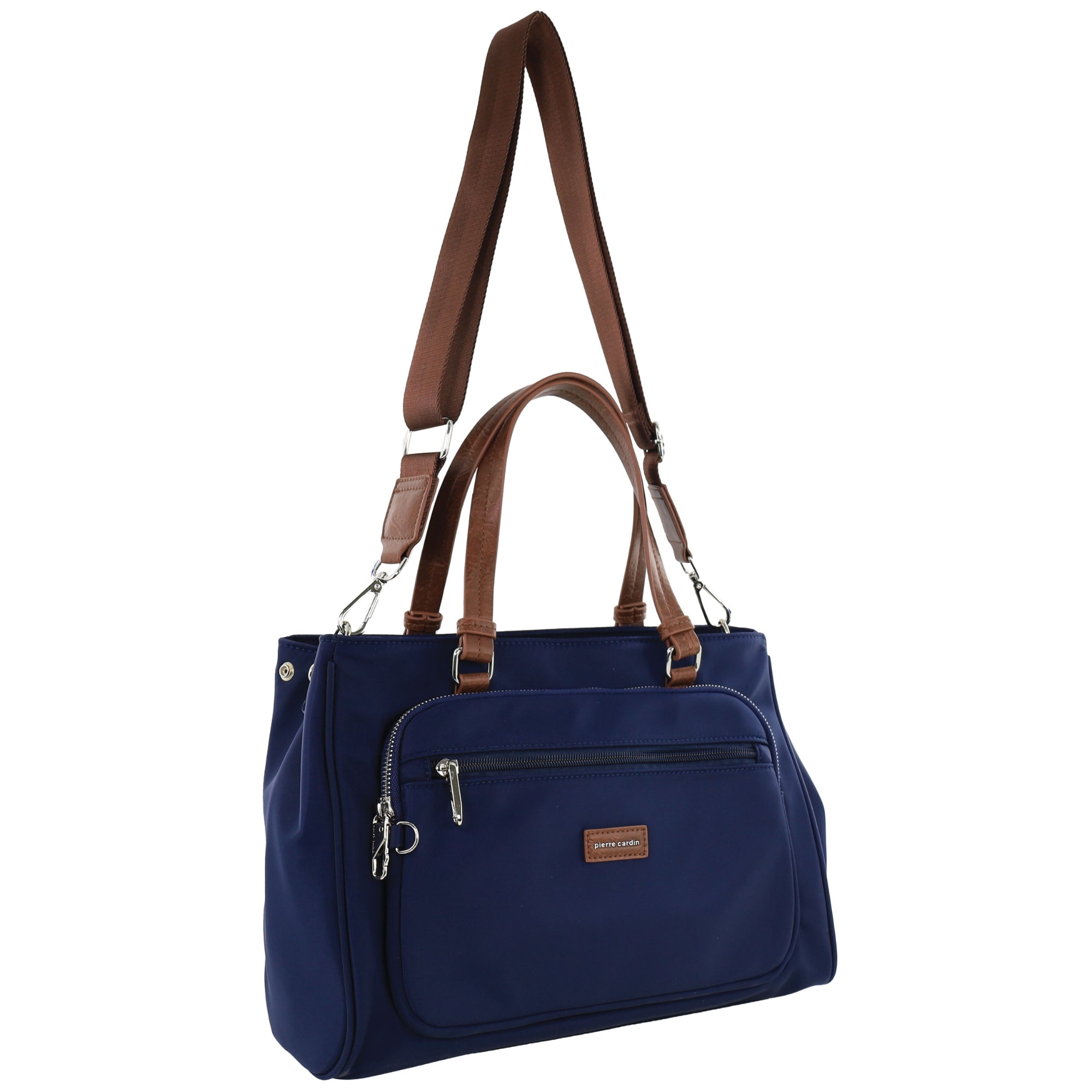 Pierre Cardin RFID Anti-Theft Nylon Mini Tote with Crossbody