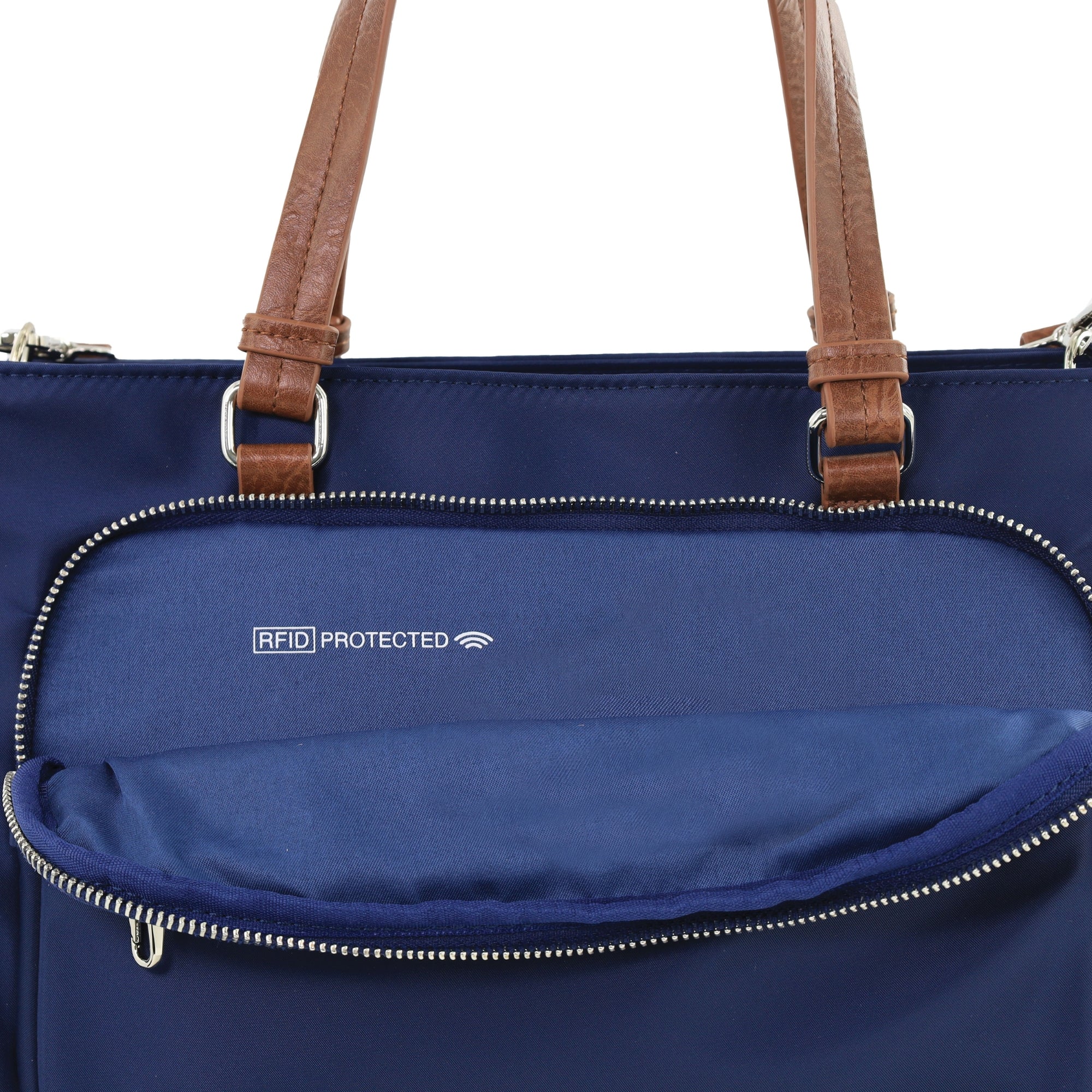 Pierre Cardin RFID Anti-Theft Nylon Mini Tote with Crossbody