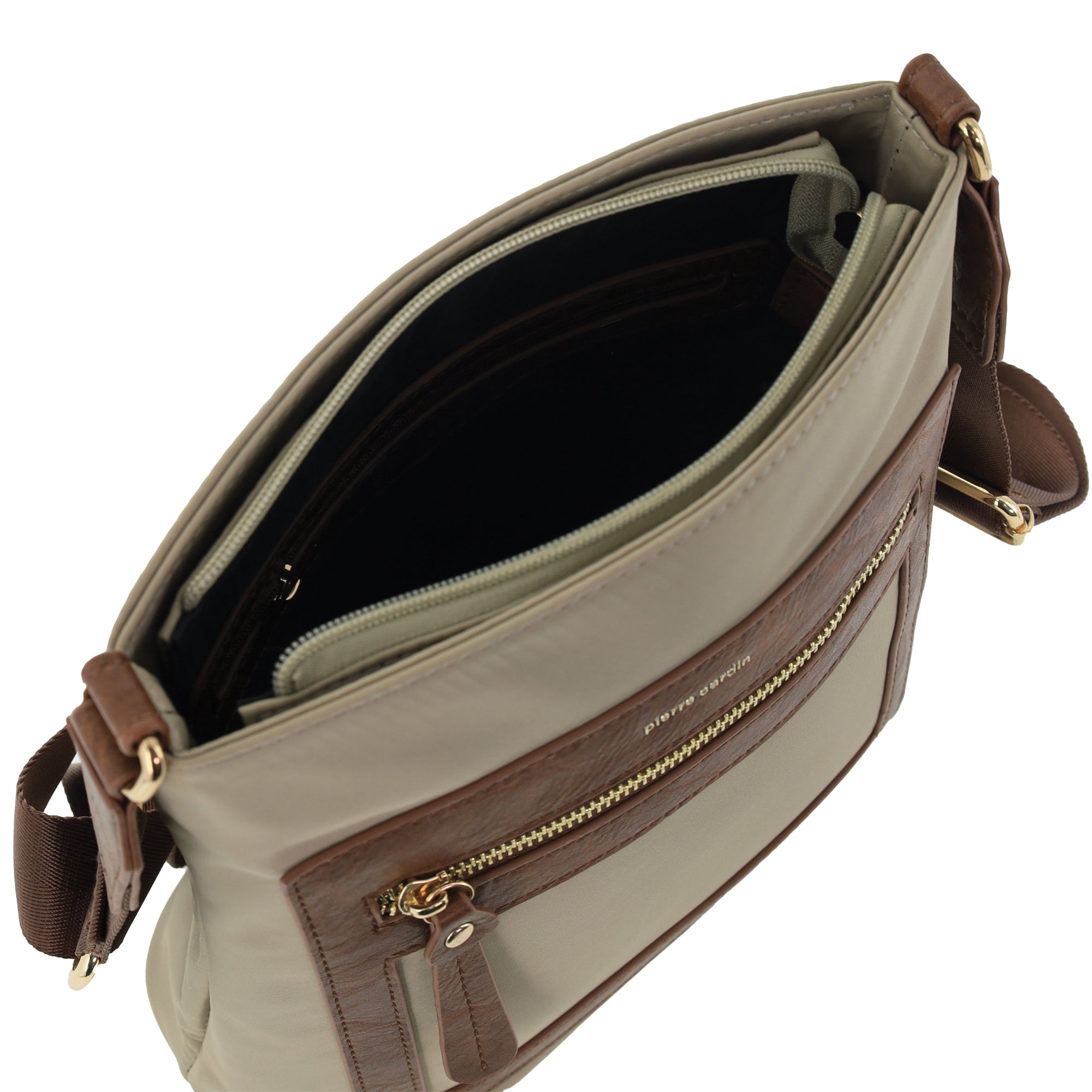 Pierre Cardin RFID Lightweight Nylon Crossbody Bag