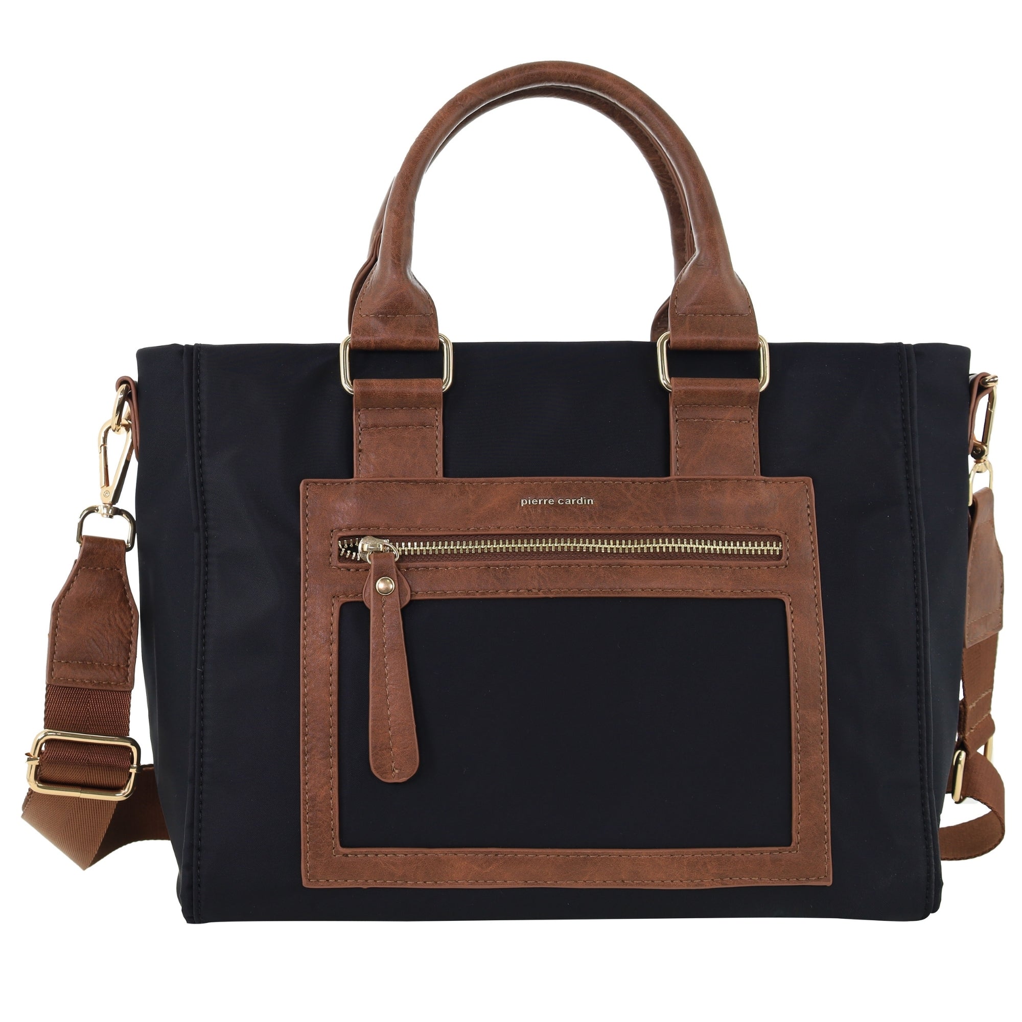 Pierre Cardin RFID Lightweight Nylon Mini Tote with Crossbody