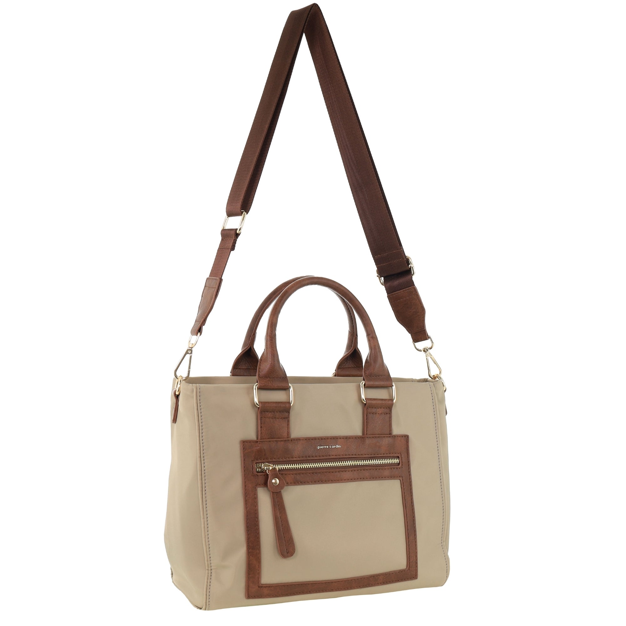 Pierre Cardin RFID Lightweight Nylon Mini Tote with Crossbody