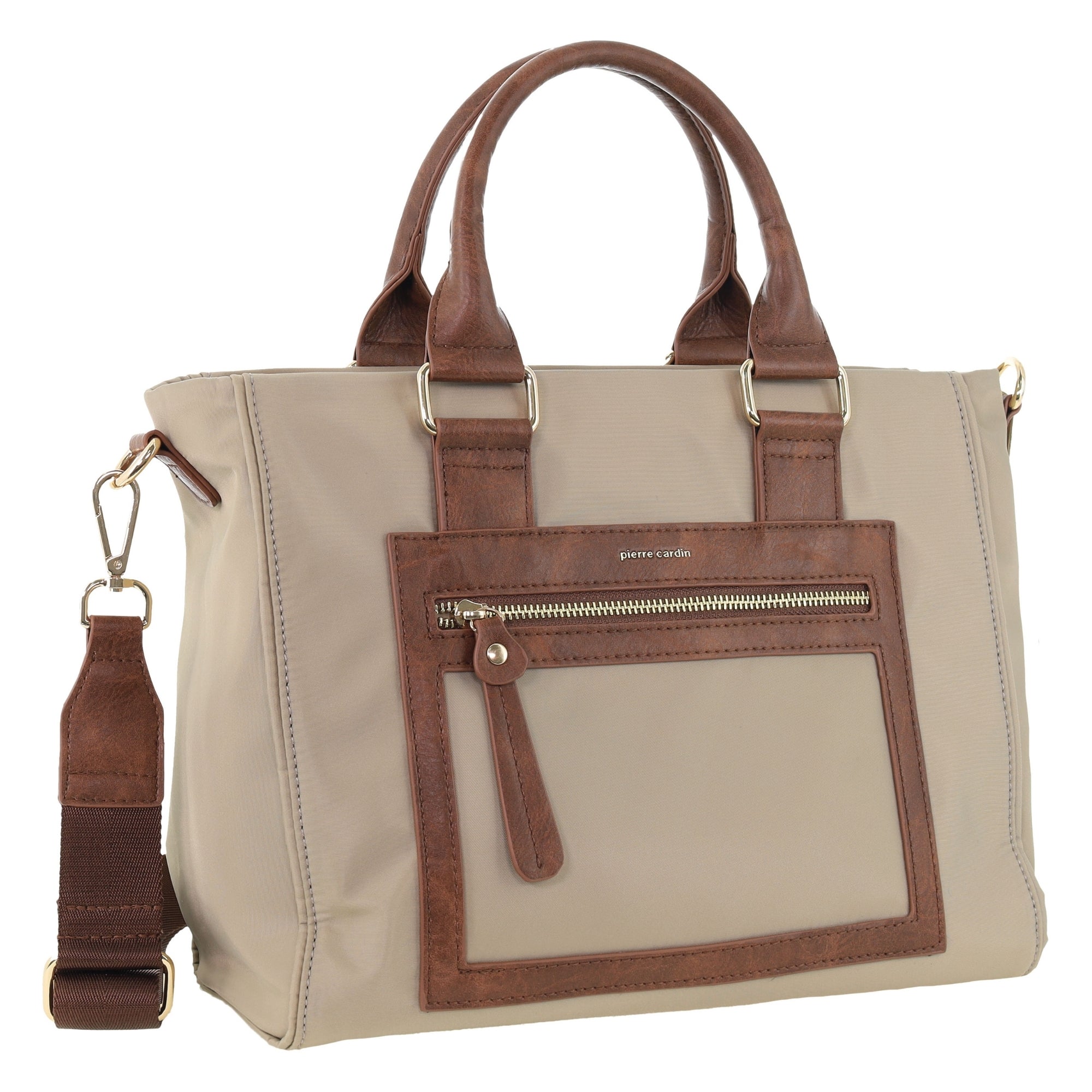 Pierre Cardin RFID Lightweight Nylon Mini Tote with Crossbody