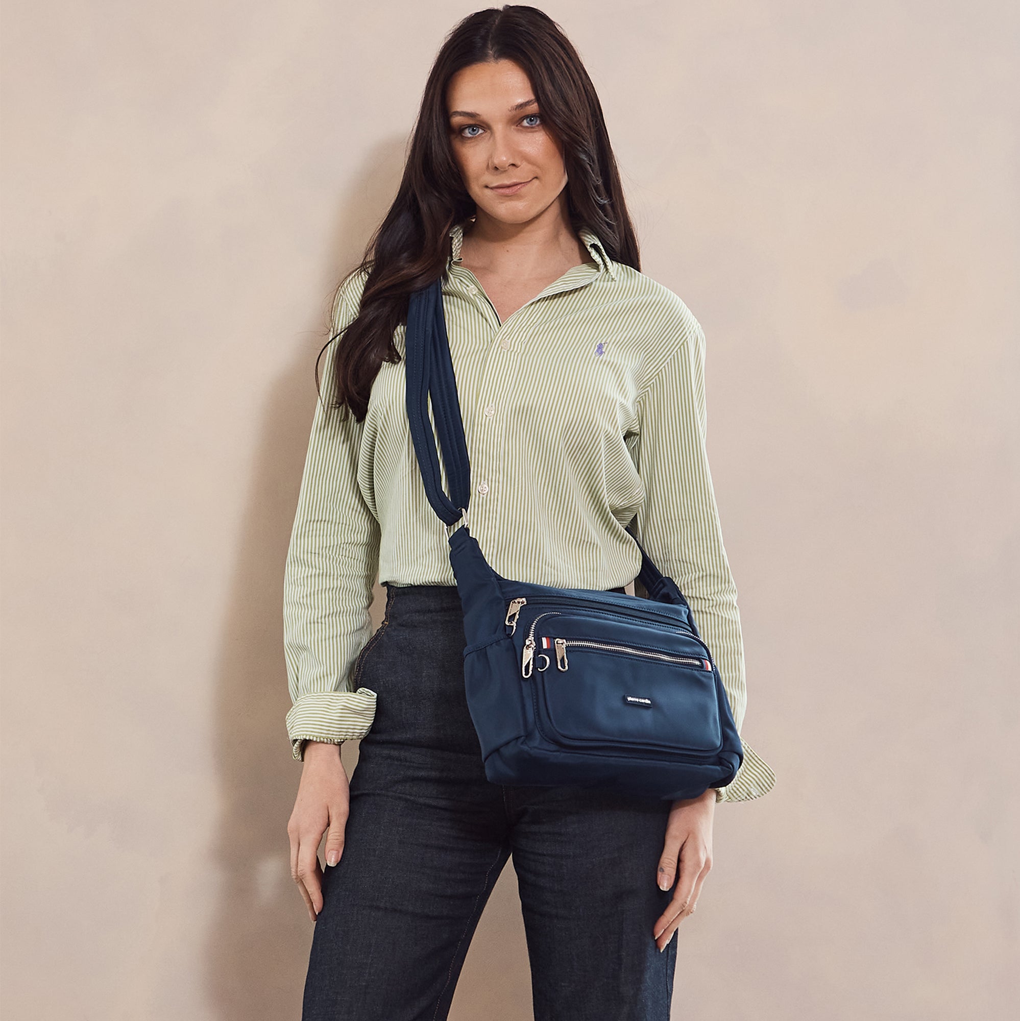 Pierre Cardin RFID Anti-Theft Nylon Crossbody