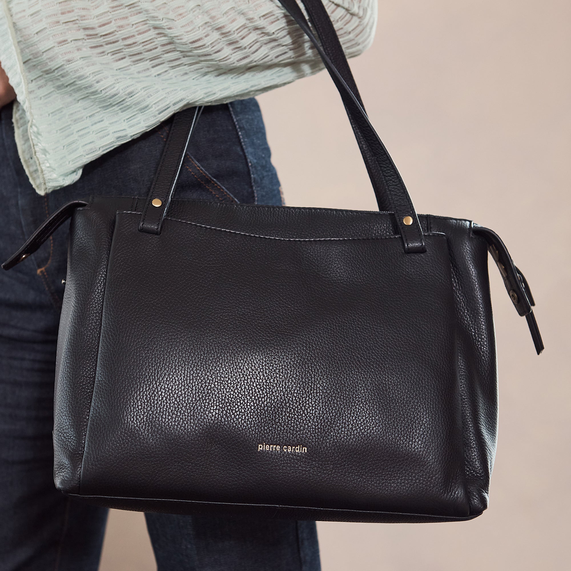Pierre Cardin Leather Tote Bag