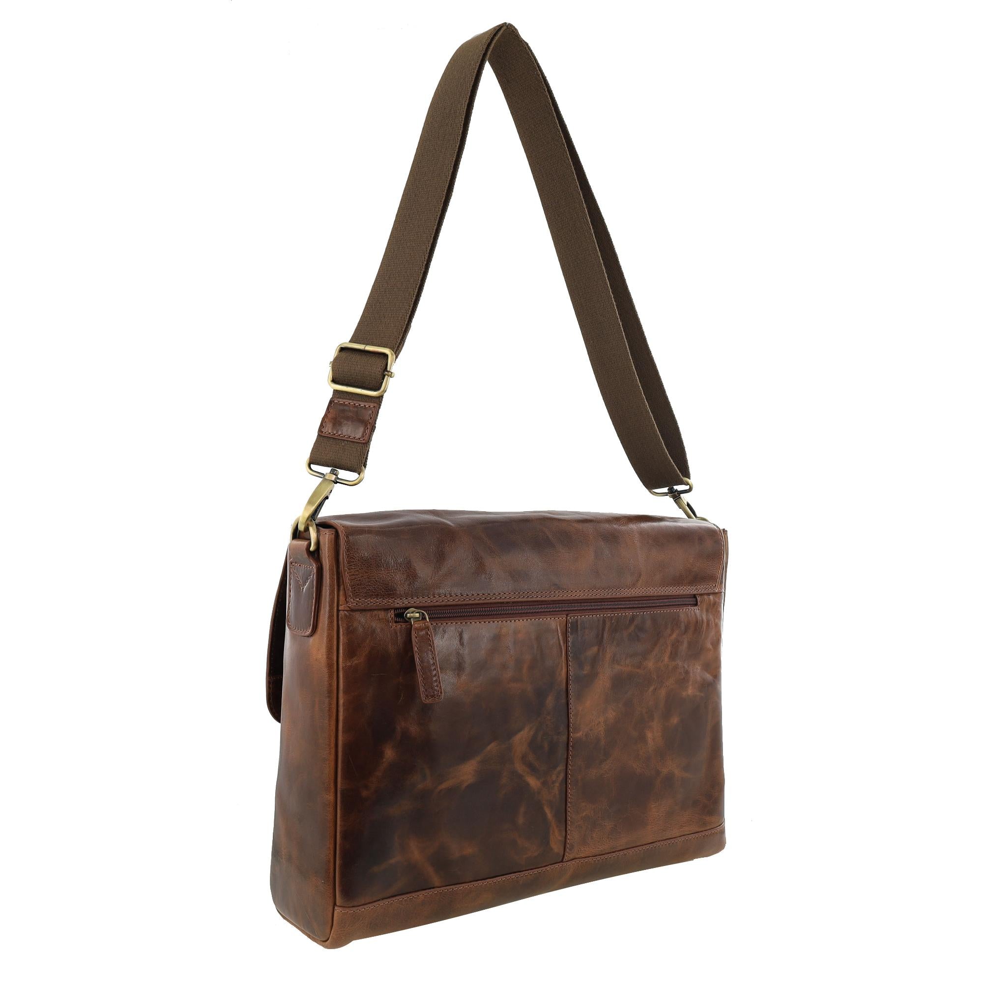 Pierre Cardin Men's Leather Computer Bag