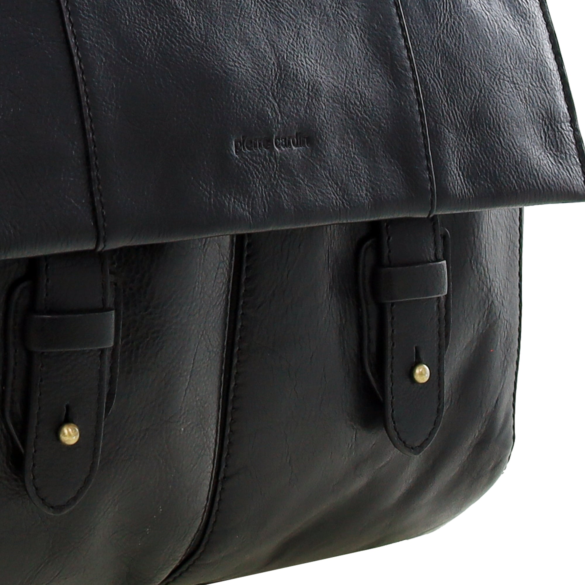 Pierre Cardin Men's Leather Messenger Bag
