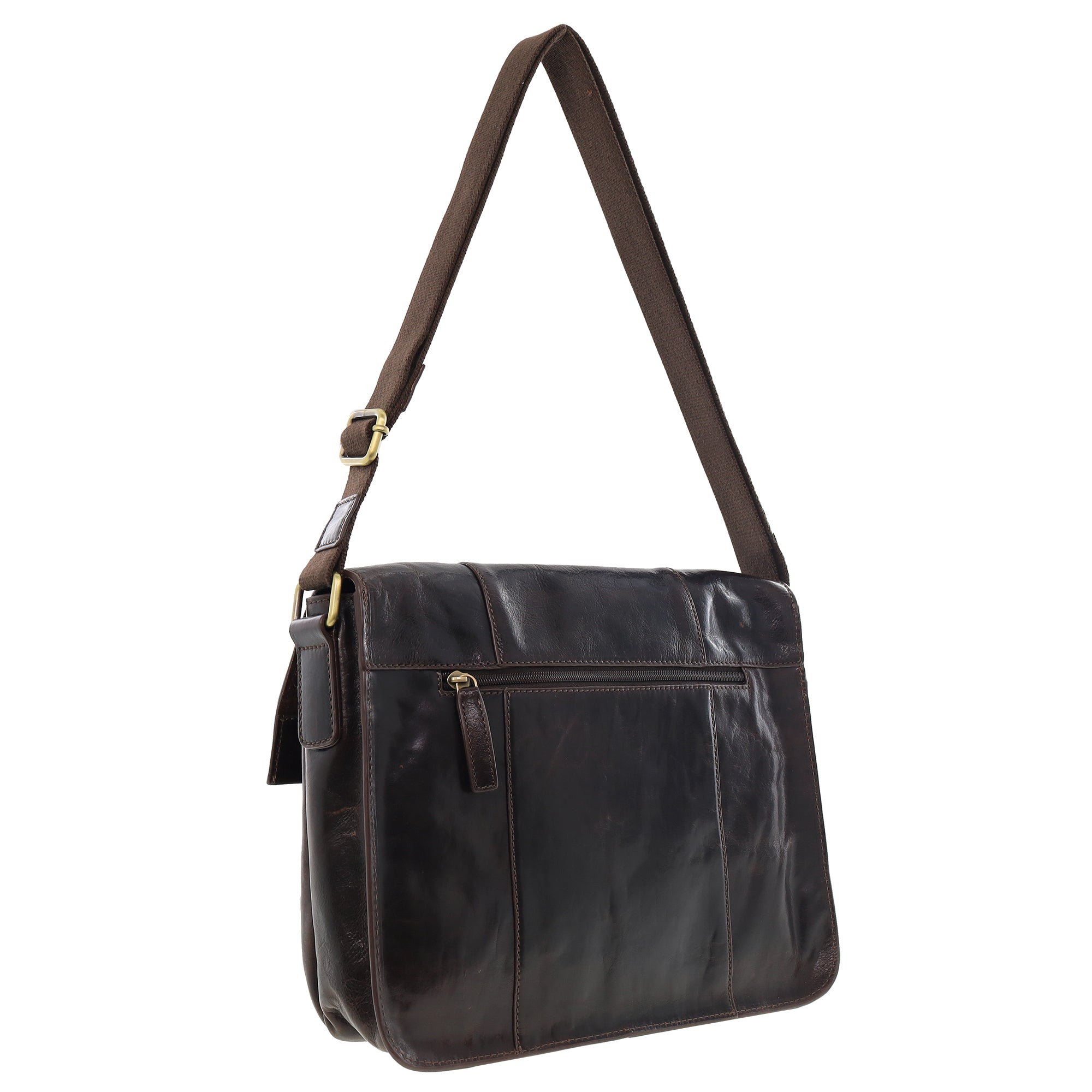 Pierre Cardin Men's Leather Messenger Bag