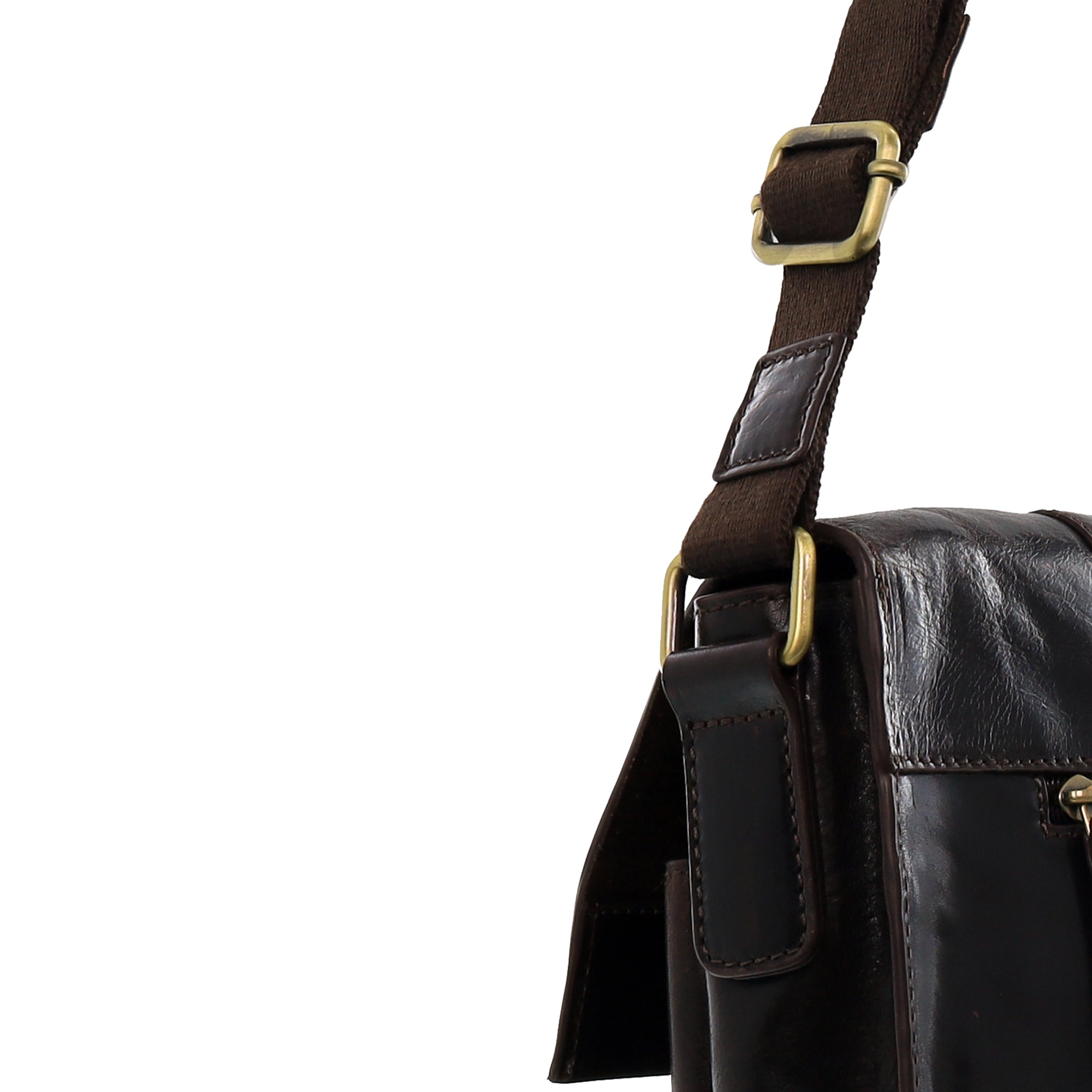 Pierre Cardin Men's Leather Messenger Bag