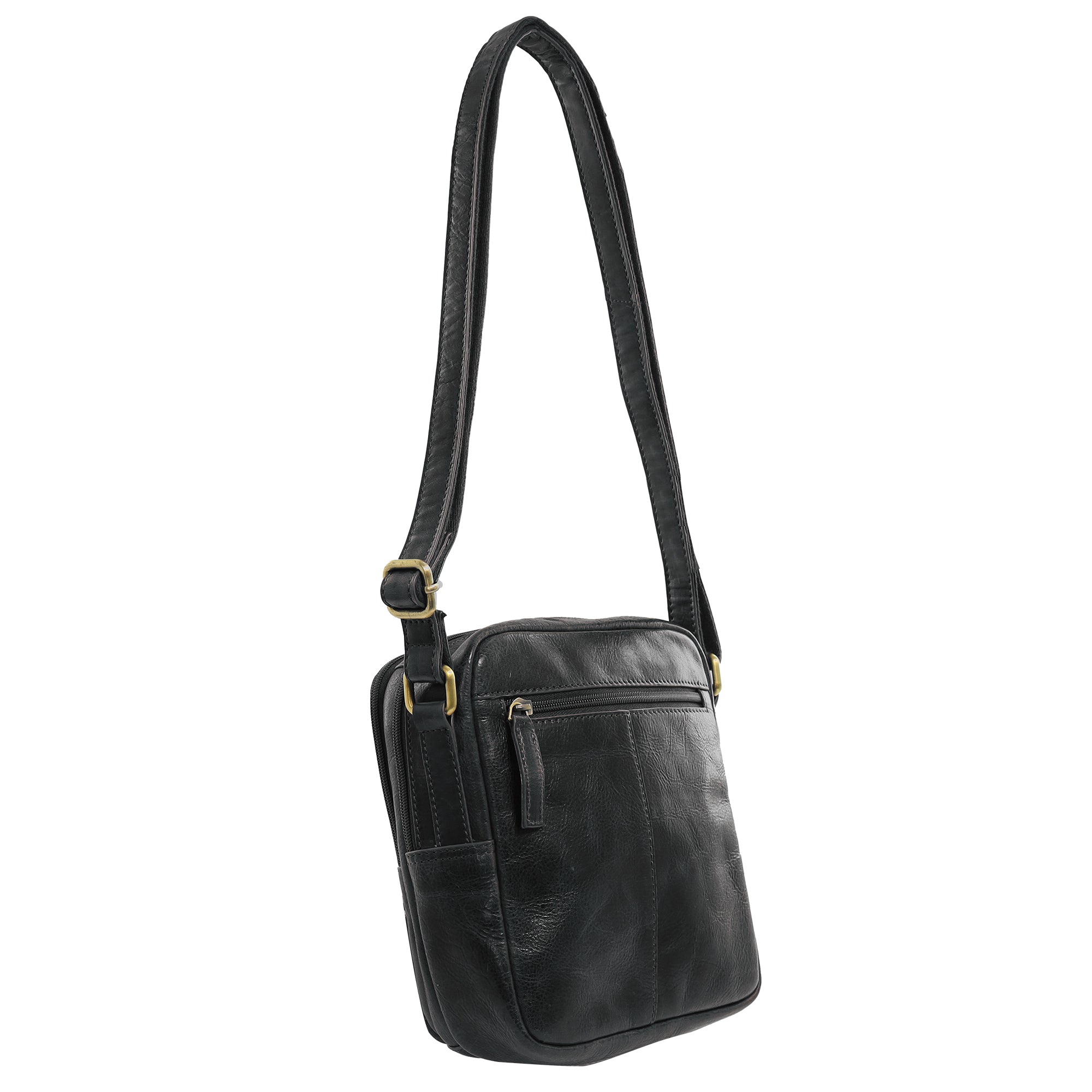 Pierre Cardin Men's Leather Classic Cross-Body Bag