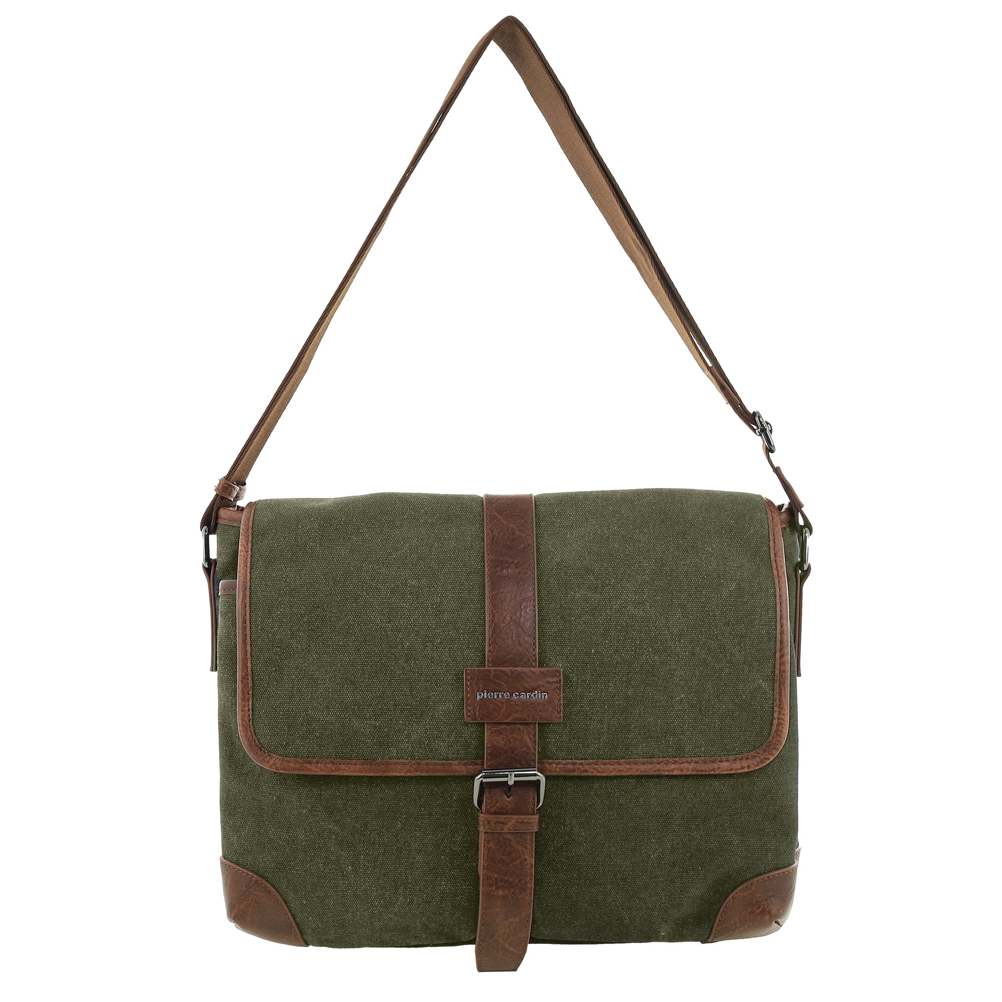 Pierre Cardin Canvas Messenger Bag