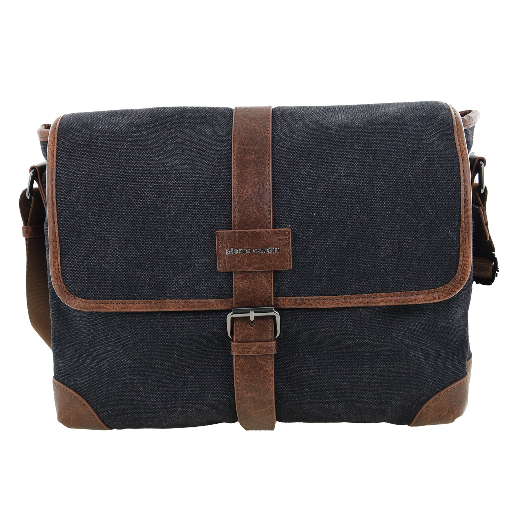 Pierre Cardin Canvas Laptop Satchel