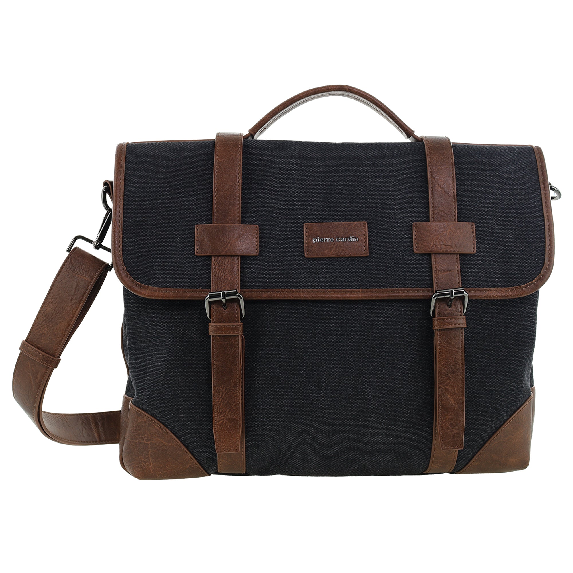 Pierre Cardin Canvas Laptop Satchel