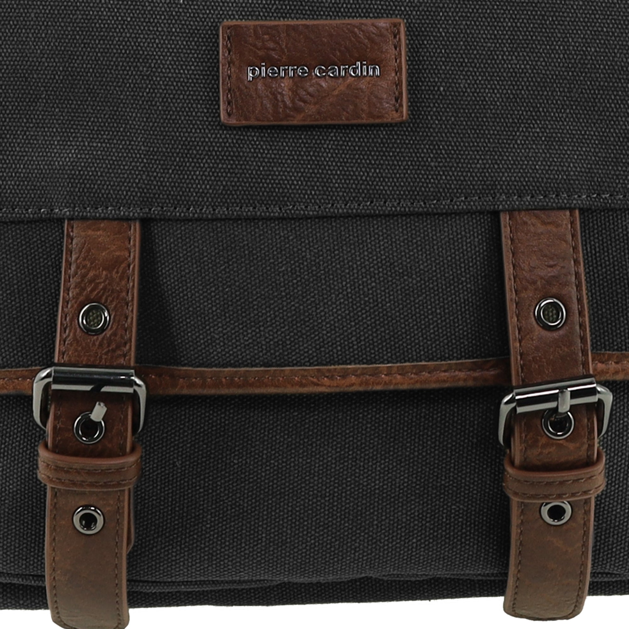 Pierre Cardin Canvas Buckle Satchel