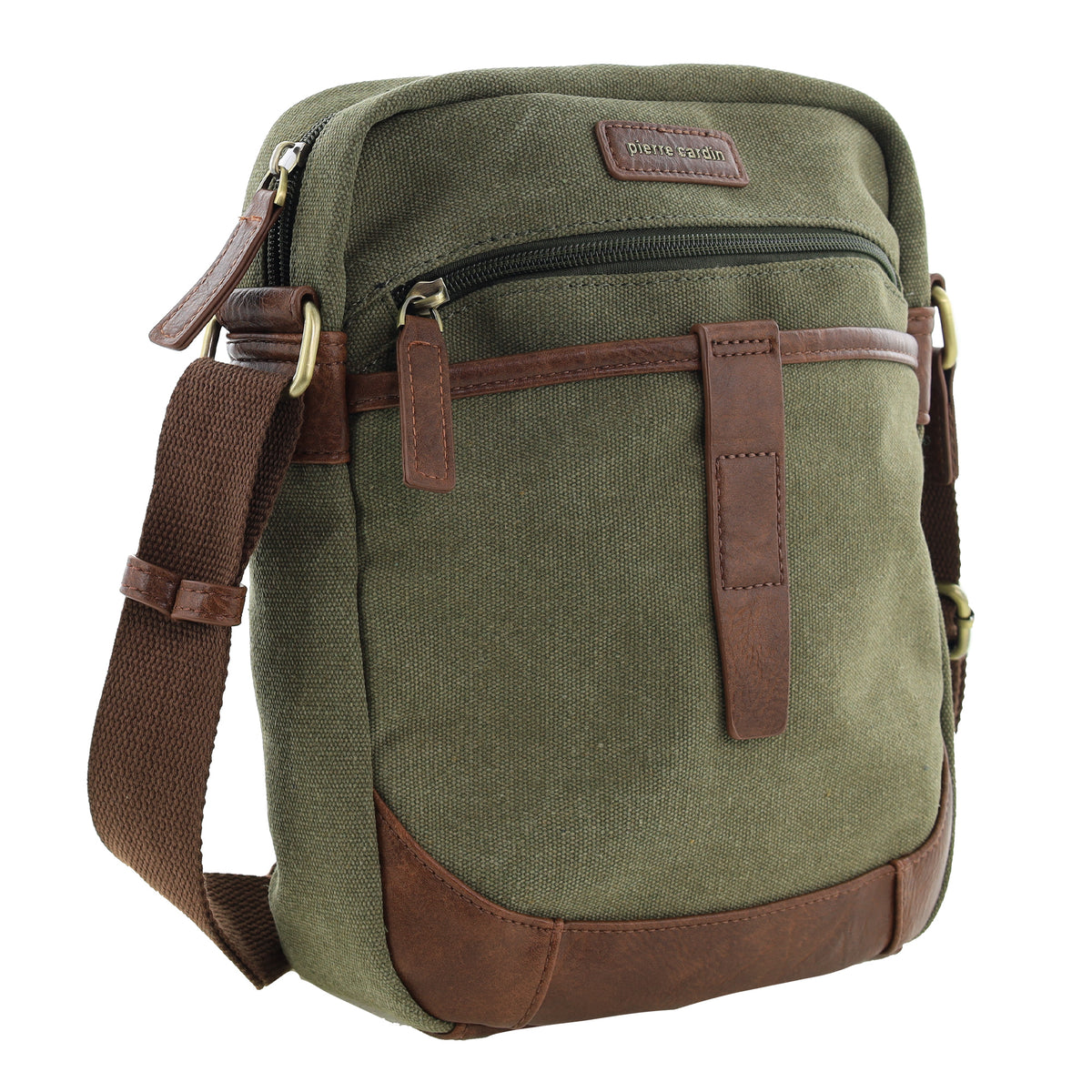 Pierre Cardin Canvas Crossbody Bag