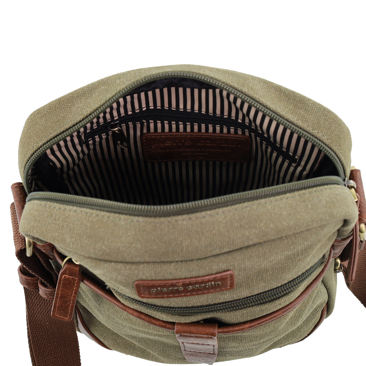 Pierre Cardin Canvas Crossbody Bag