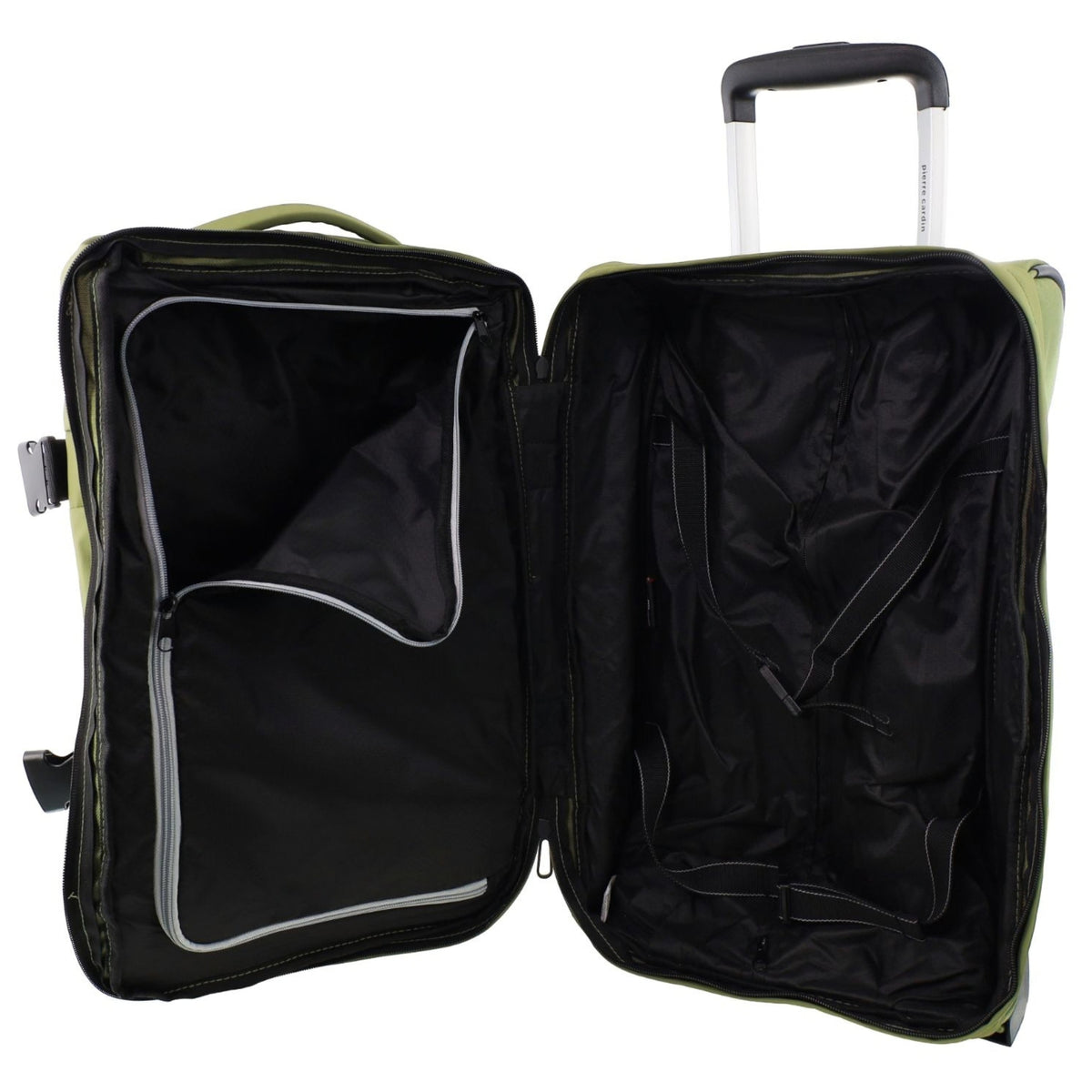 Pierre Cardin 61cm MEDIUM Soft Shell Trolley Case in Olive