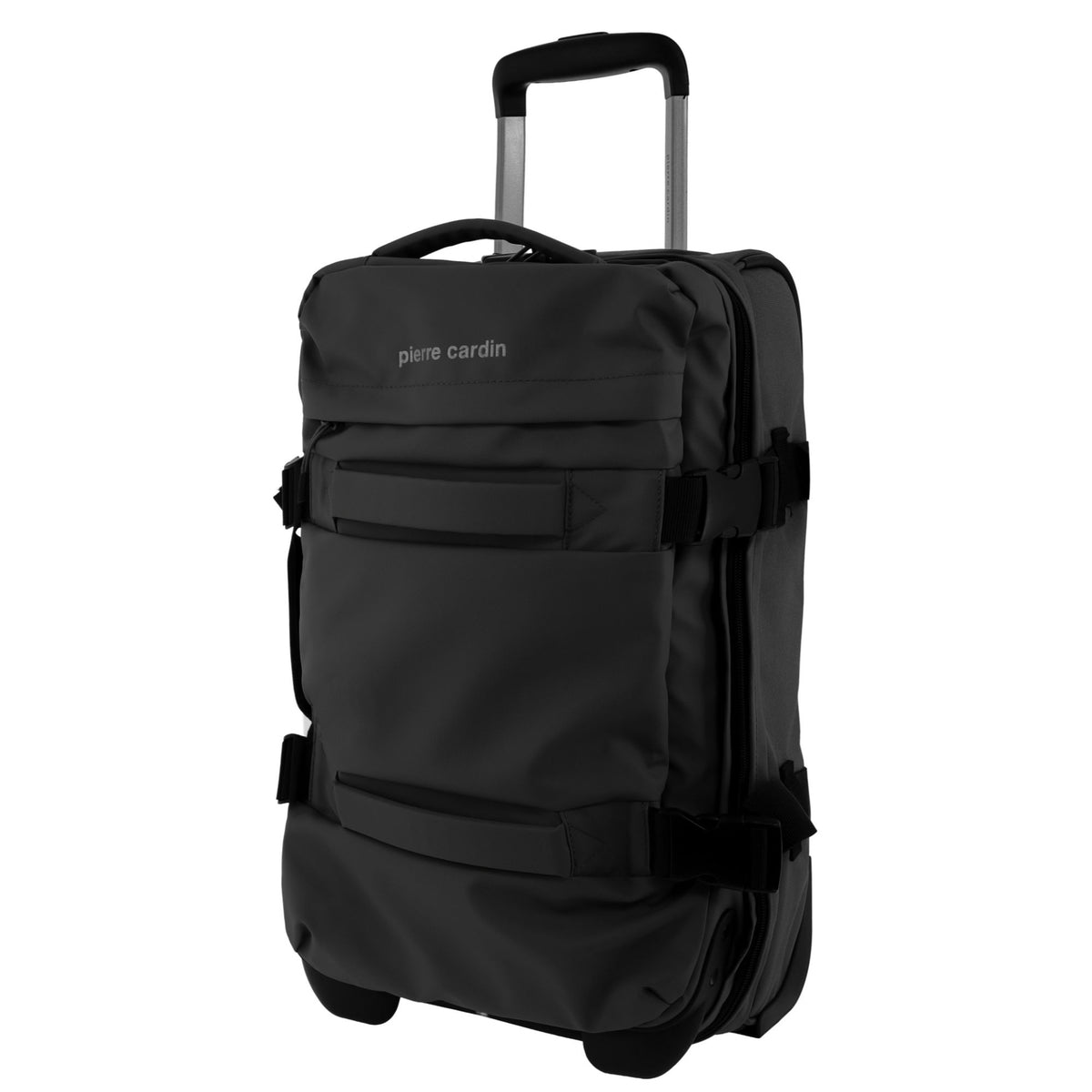 Pierre Cardin 50cm CABIN Soft Shell Trolley Case in Black