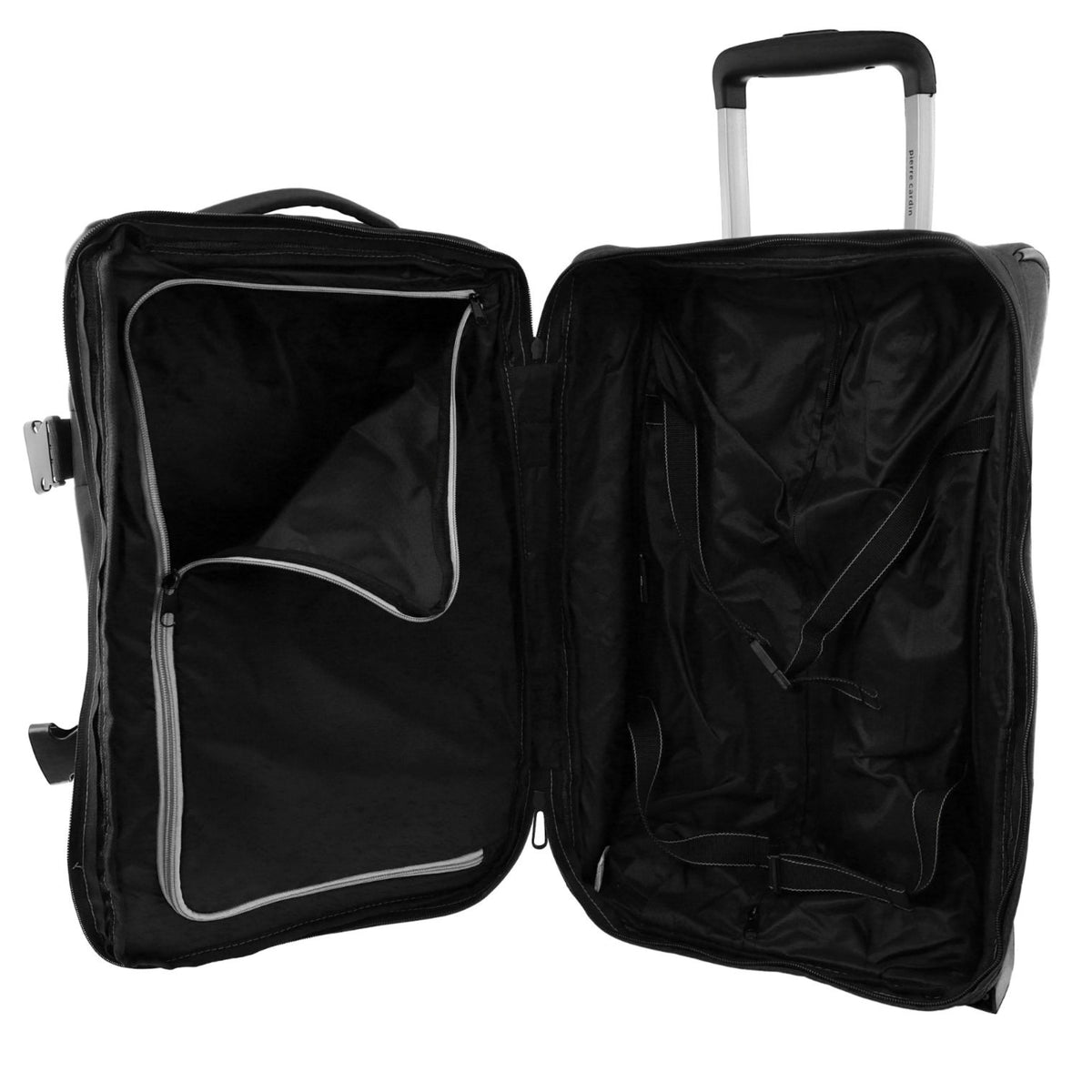 Pierre Cardin 50cm CABIN Soft Shell Trolley Case in Black