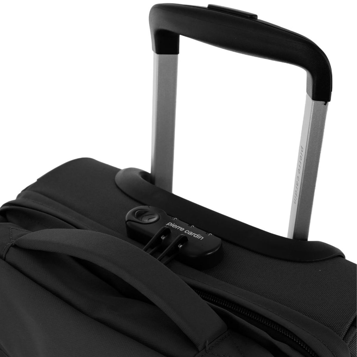 Pierre Cardin 50cm CABIN Soft Shell Trolley Case in Black