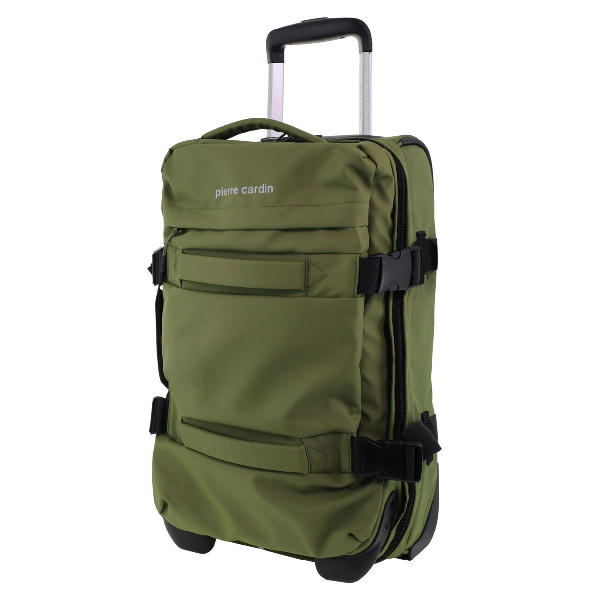Pierre Cardin 50cm CABIN Soft Shell Trolley Case in Olive
