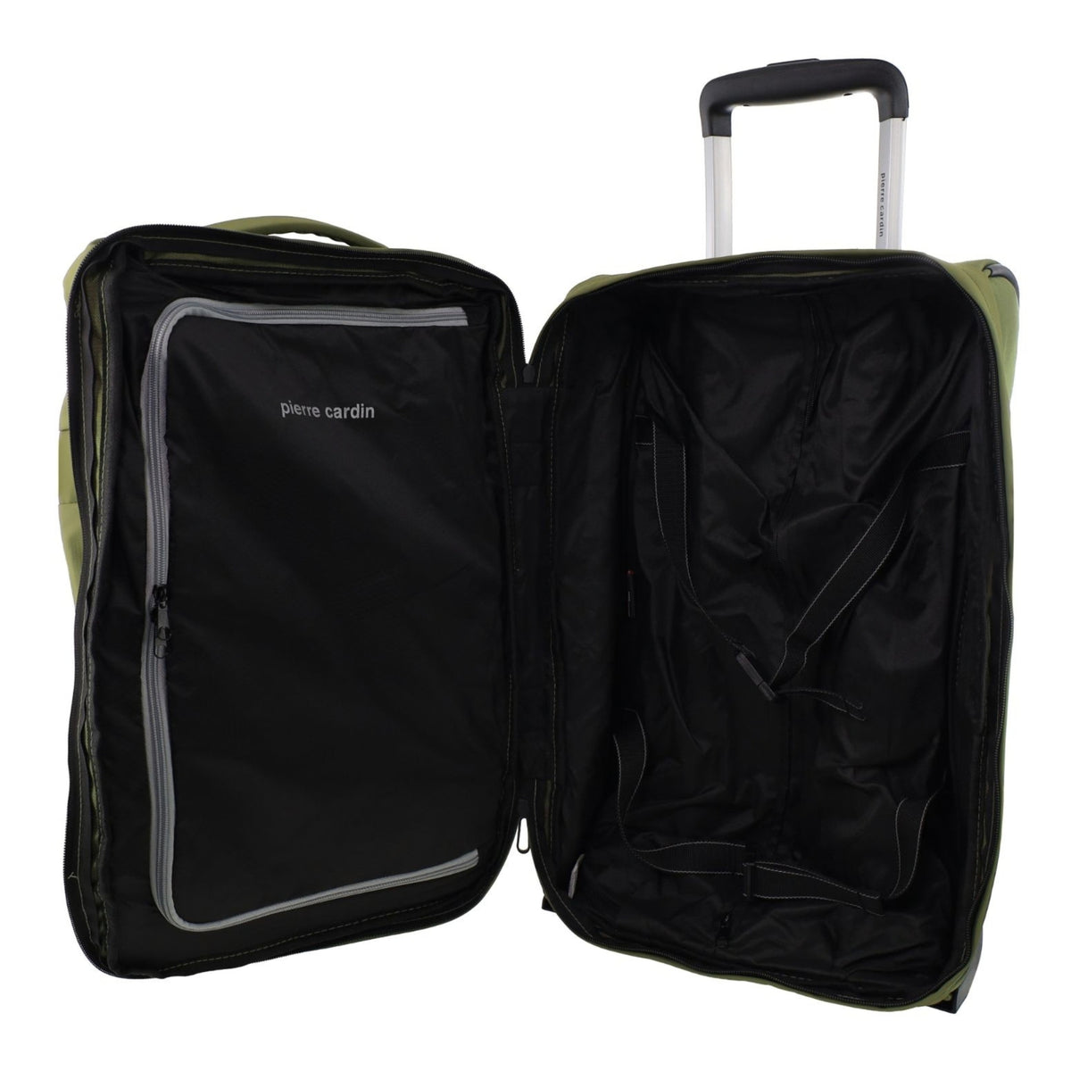 Pierre Cardin 50cm CABIN Soft Shell Trolley Case in Olive