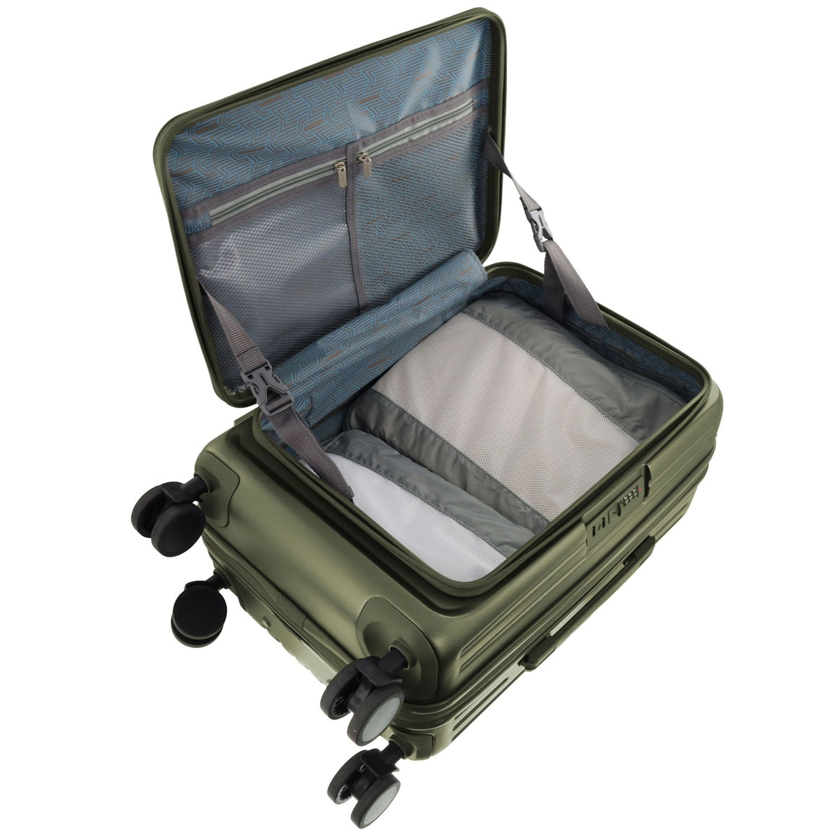 Pierre Cardin Escapade 55cm CABIN Hard Shell Case in Khaki