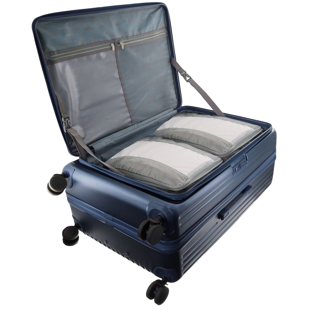 Pierre Cardin Escapade 81cm LARGE Hard Shell Case in Steel
