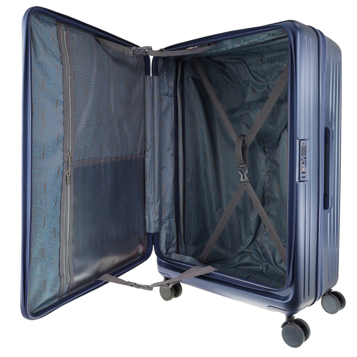 Pierre Cardin Escapade 81cm LARGE Hard Shell Case in Steel
