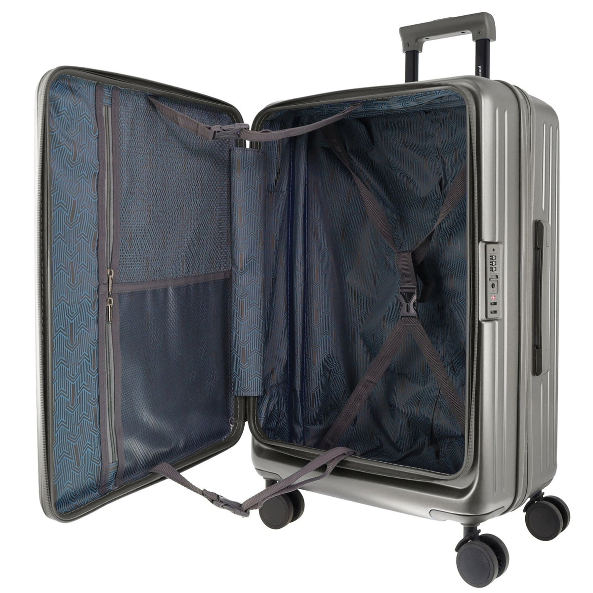 Pierre Cardin Escapade 67cm MEDIUM Hard Shell Case in Pewter