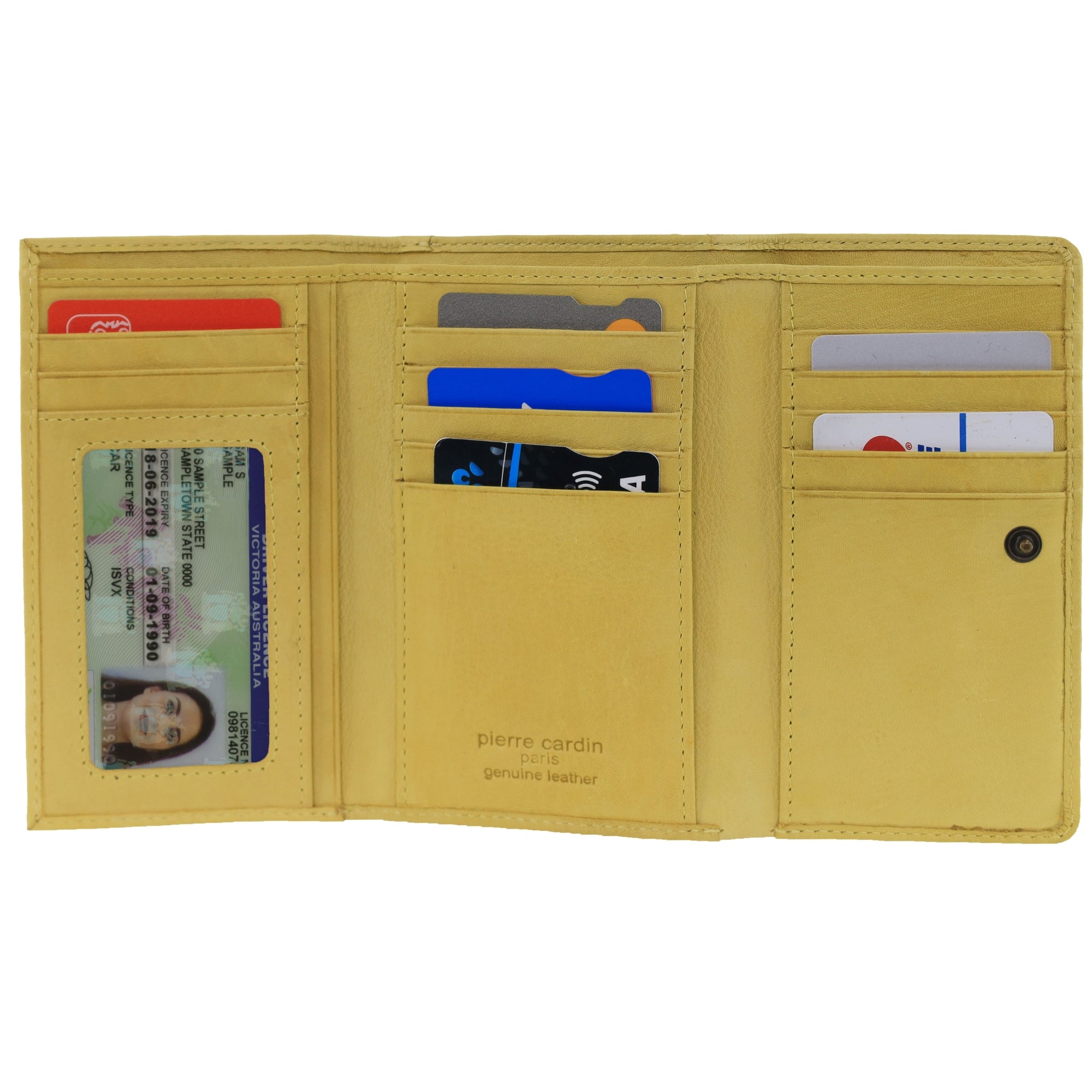 Pierre Cardin Leather Ladies Tri-Fold Wallet