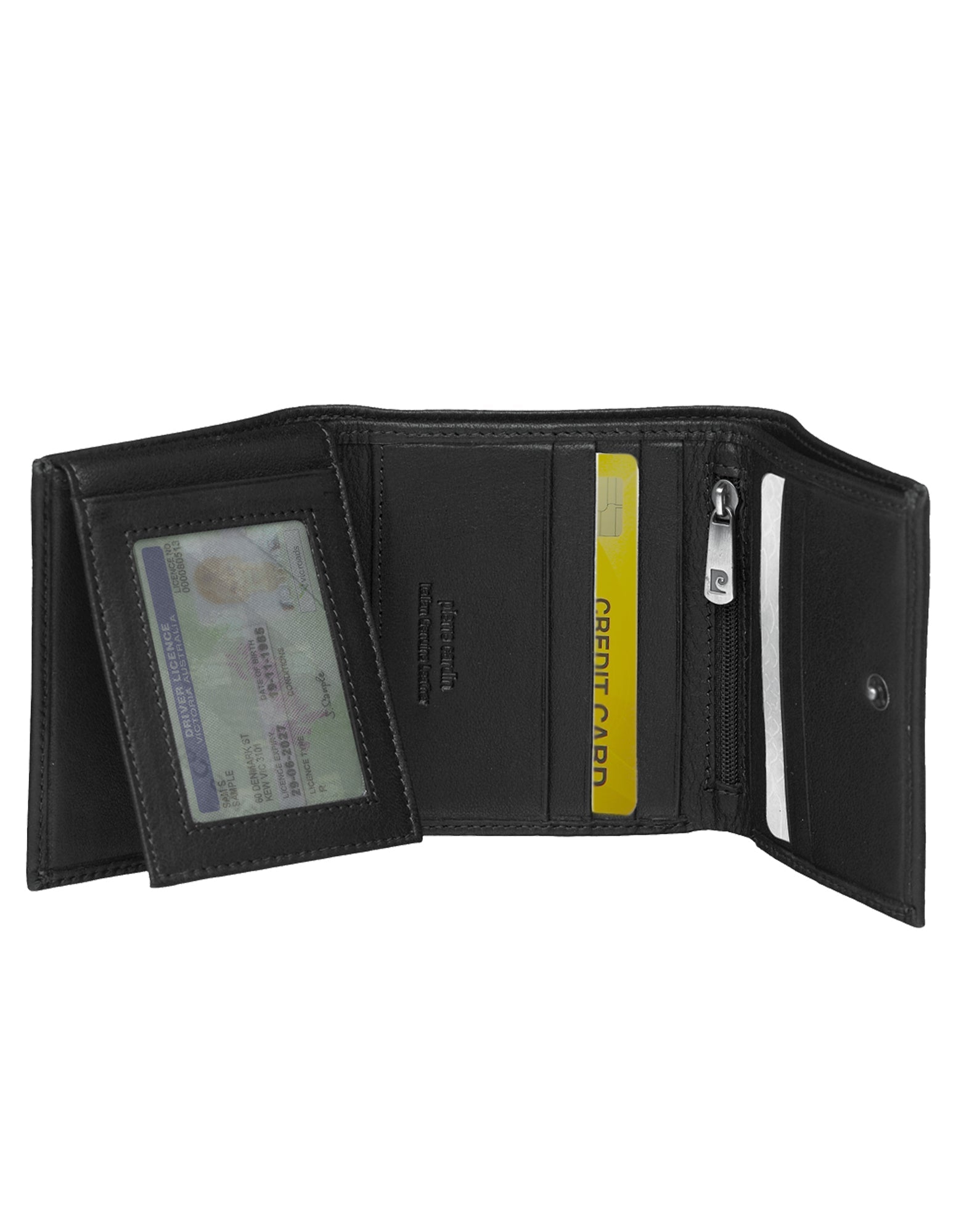 Pierre Cardin Leather Men's Tri-Fold Wallet