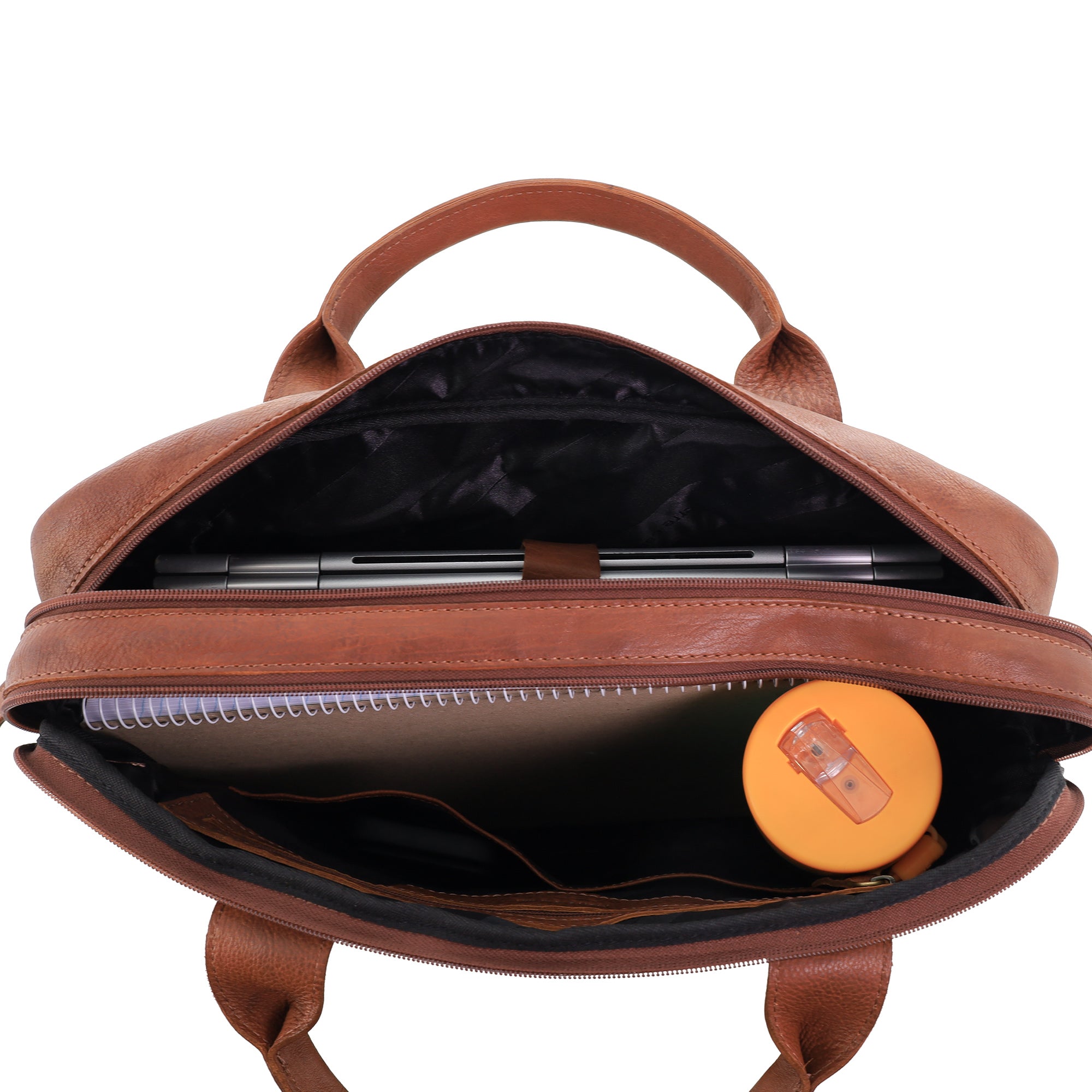 Pierre Cardin Rustic Leather Computer Bag