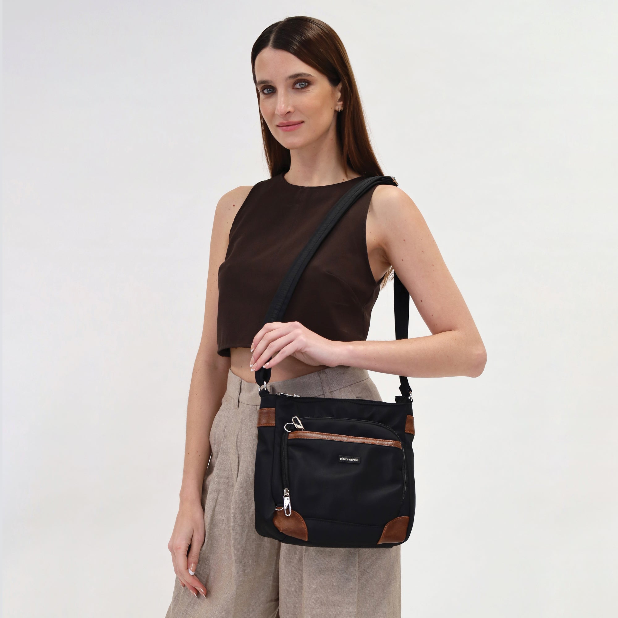 Pierre Cardin Anti-Theft Square Cross-Body Bag