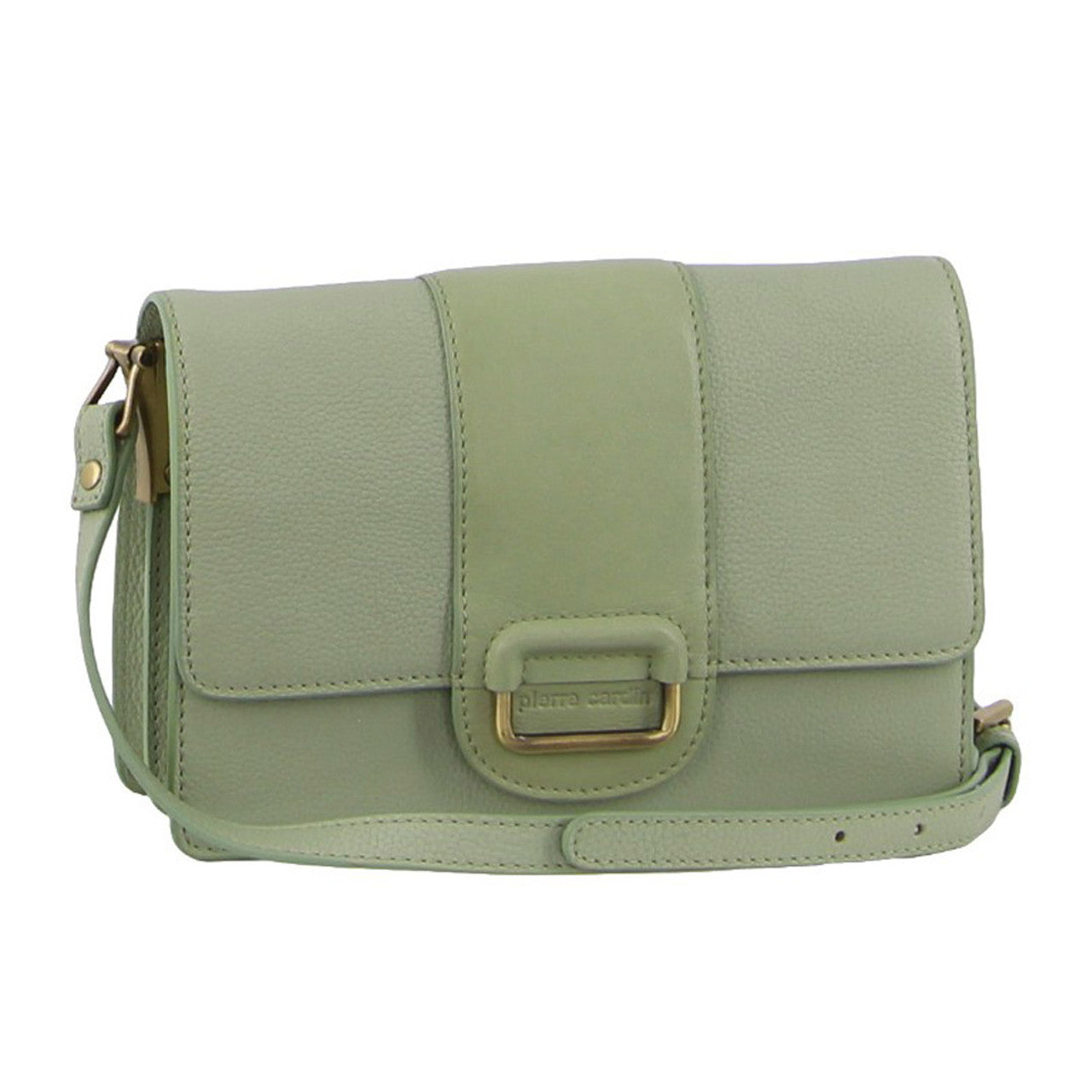 Pierre Cardin Ladies Leather Flapover Cross Body/Clutch