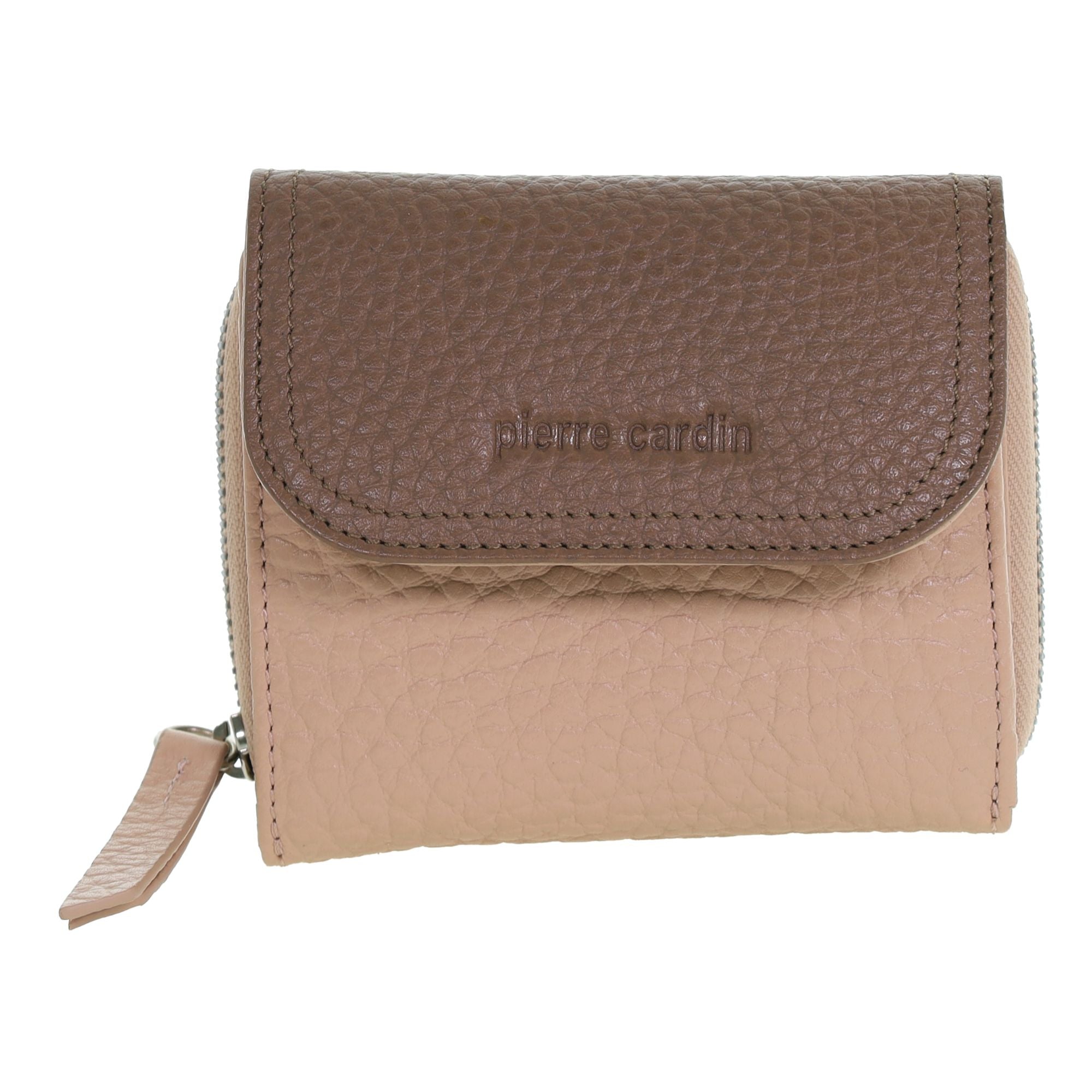 Pierre Cardin Ladies Leather Tri-Fold Tab Wallet