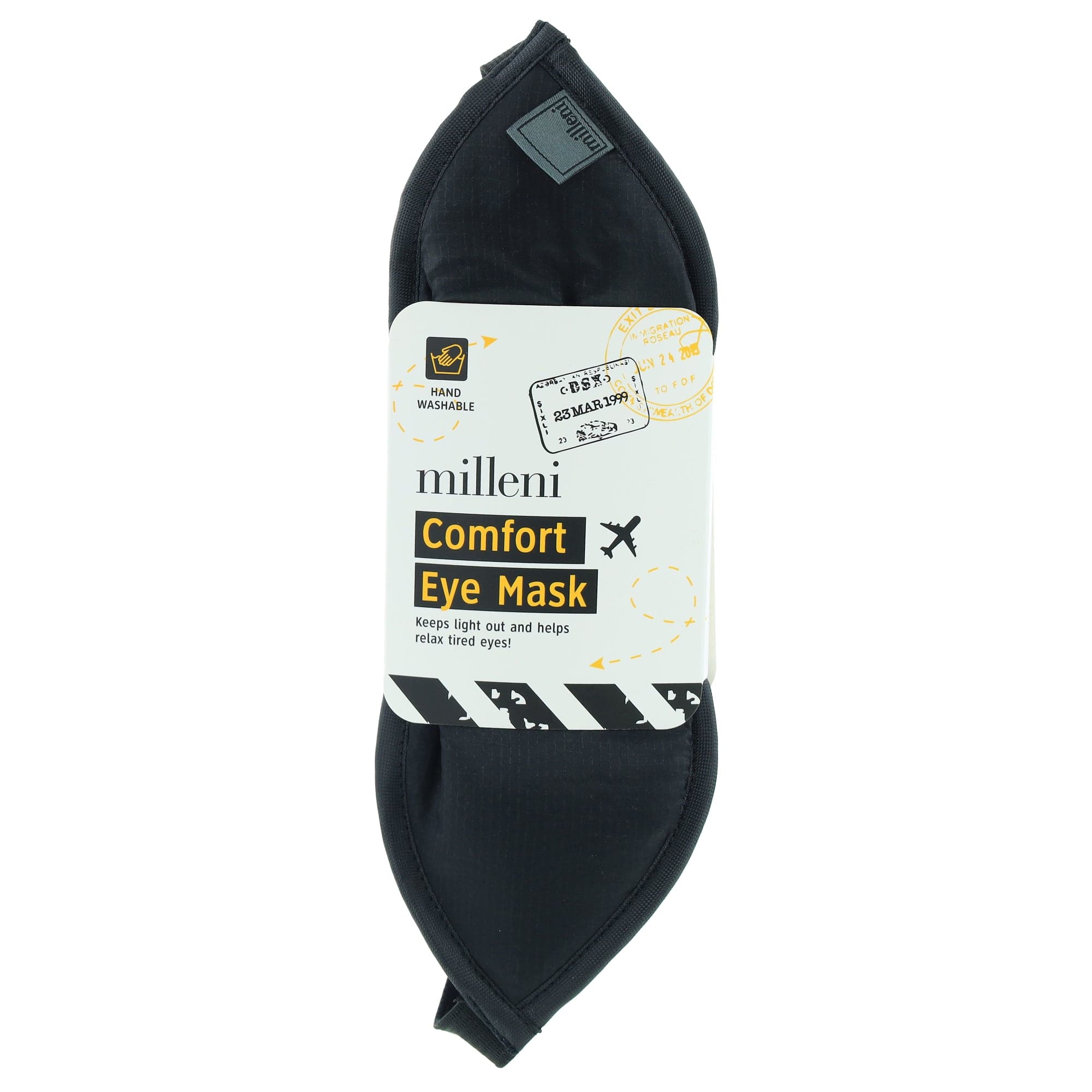Eye Mask MT 005 BLK Milleni Travel Comfort Eye Mask