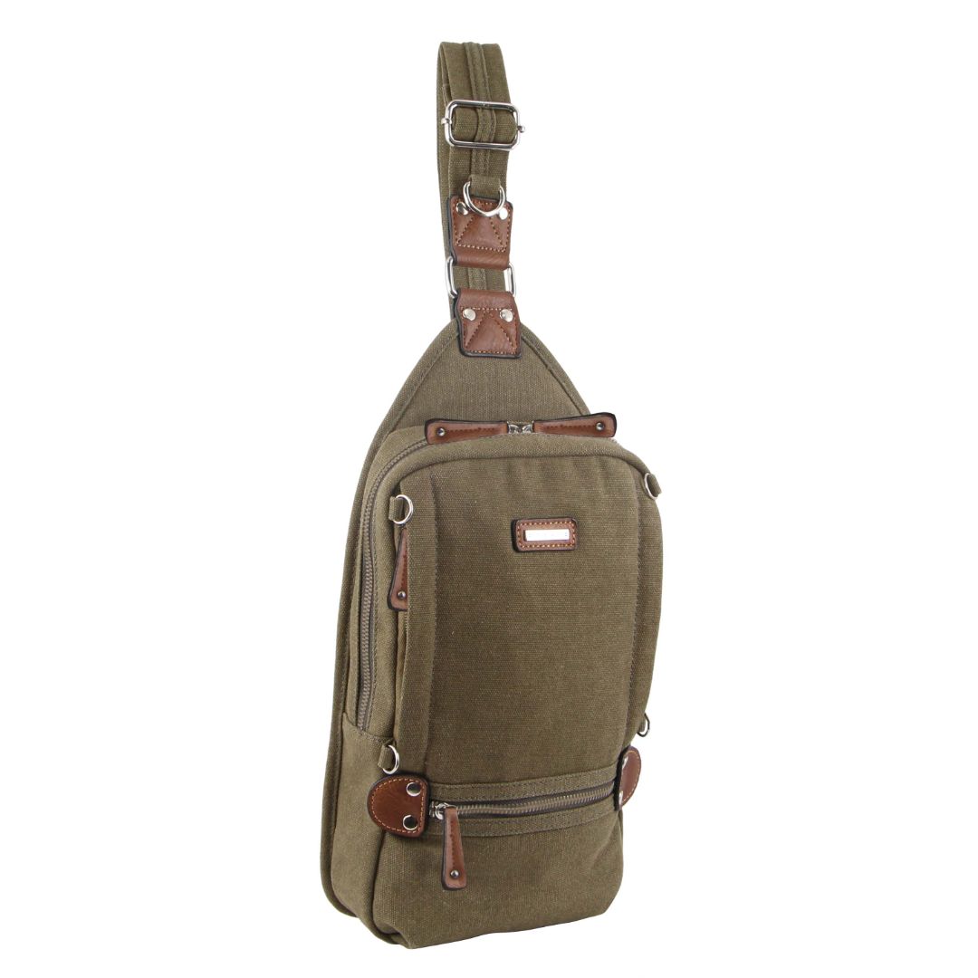 Pierre Cardin Canvas Cross Body Bag