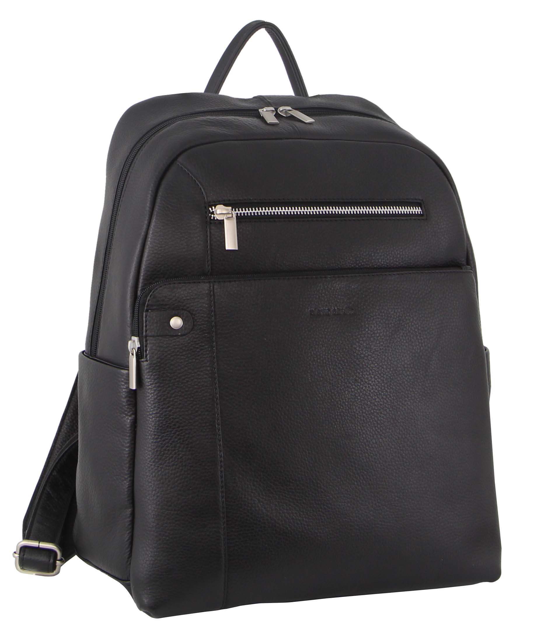 Pierre Cardin Leather Laptop/Business Backpack