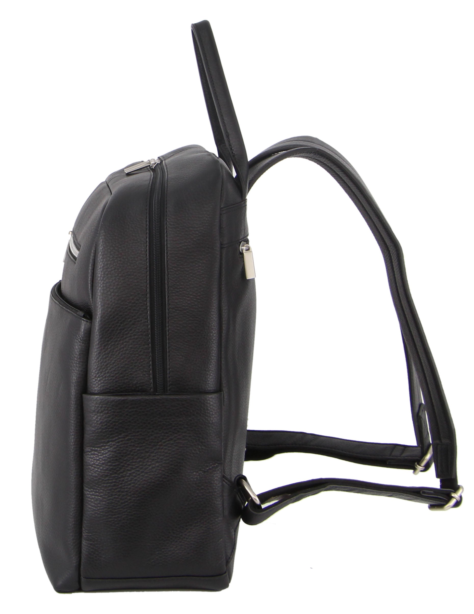 Pierre Cardin Leather Laptop/Business Backpack