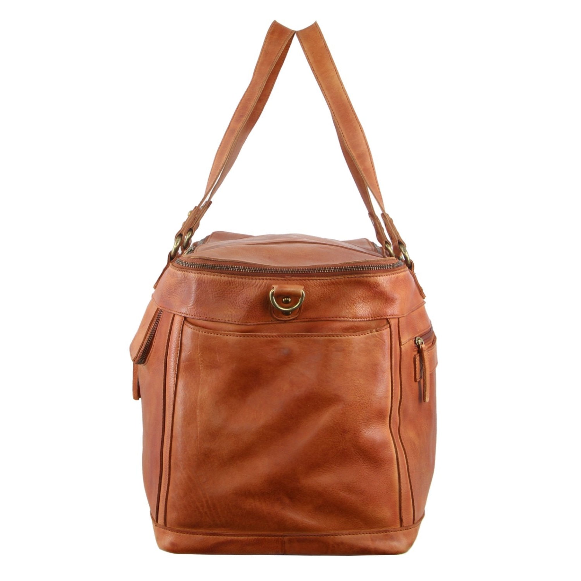 Pierre Cardin Leather Multi-Compartment Overnight Bag