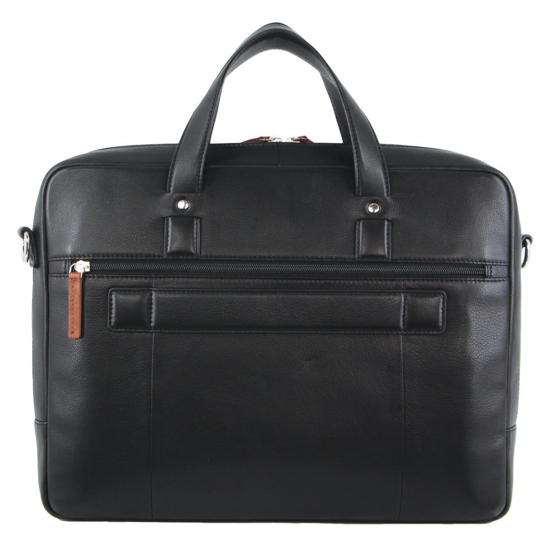 Pierre Cardin Leather Multi-Compartment Business Bag