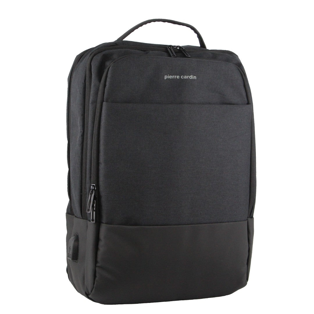 Pierre Cardin Travel & Business Backpack with Built-in USB Port