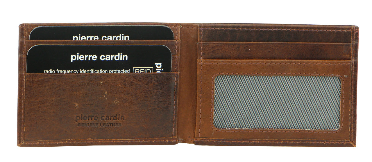 Pierre Cardin Italian Leather Bi-Fold Men's Wallet