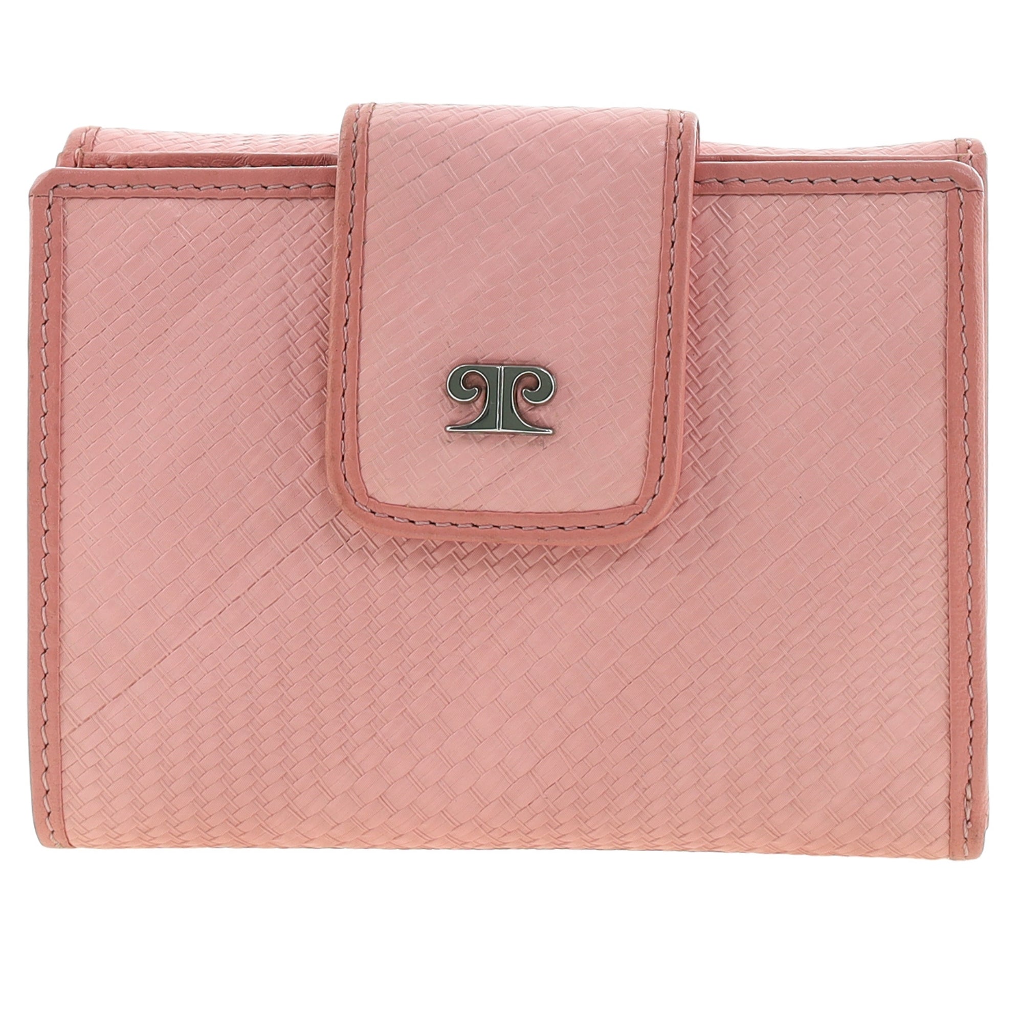 Pierre Cardin Genuine Leather Ladies Tri-Fold Wallet in Pink