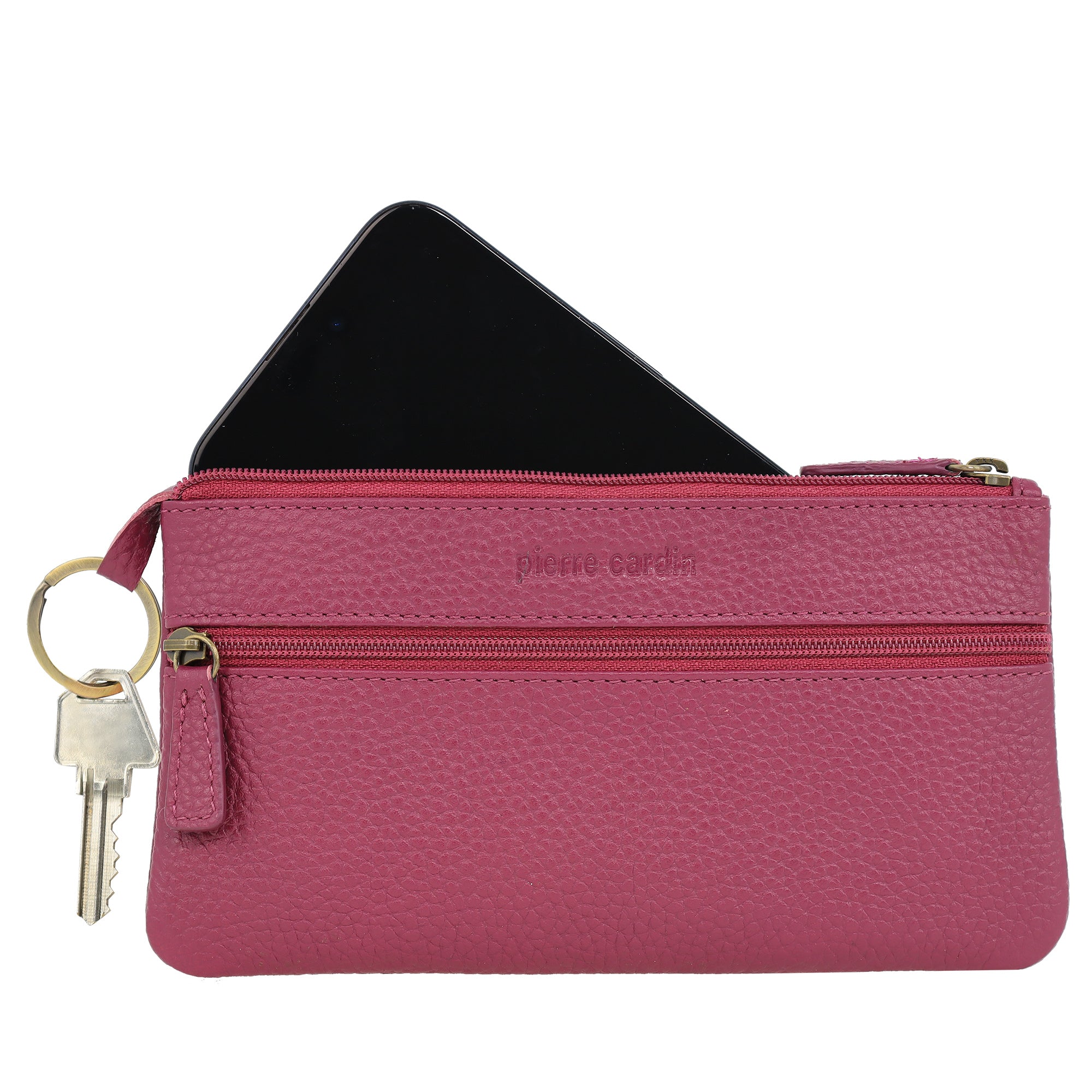 Pierre Cardin Leather Coin Purse/Phone Wallet Case