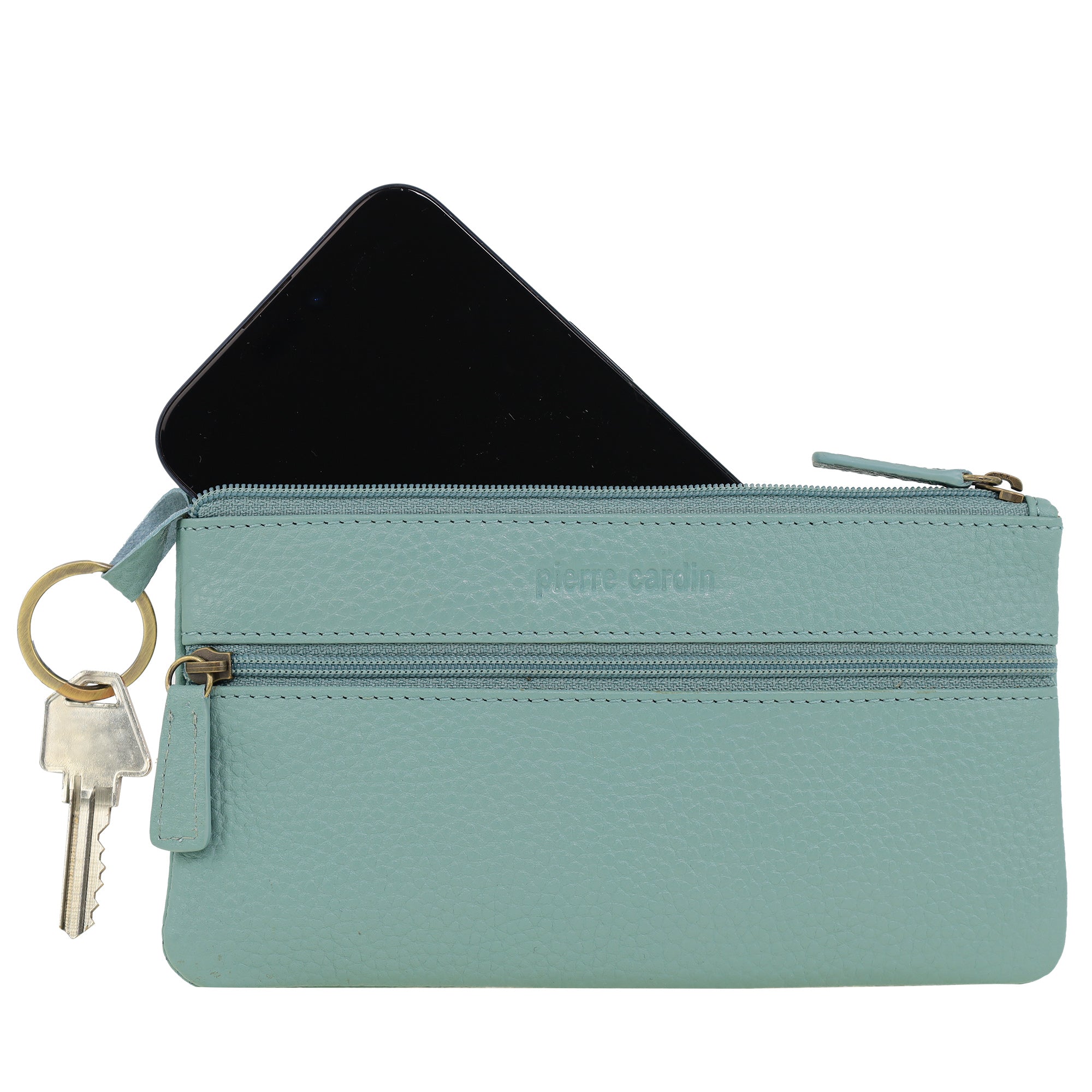 Pierre Cardin Leather Coin Purse/Phone Wallet Case