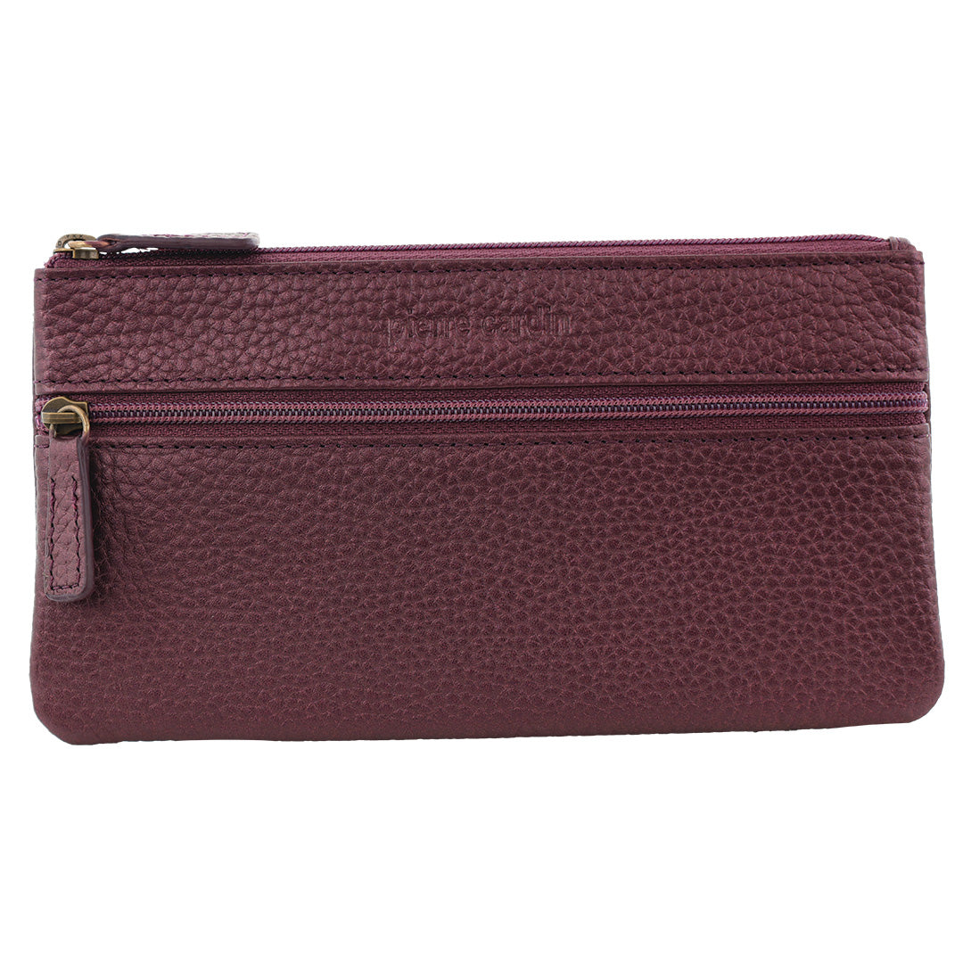 Pierre Cardin Leather Coin Purse/Phone Wallet Case in Shiraz