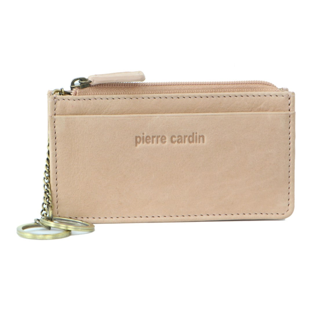 Pierre Cardin Coin Purse with Keyring in Silver