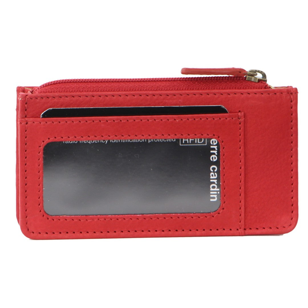 Pierre Cardin Coin Purse with Keyring in Red